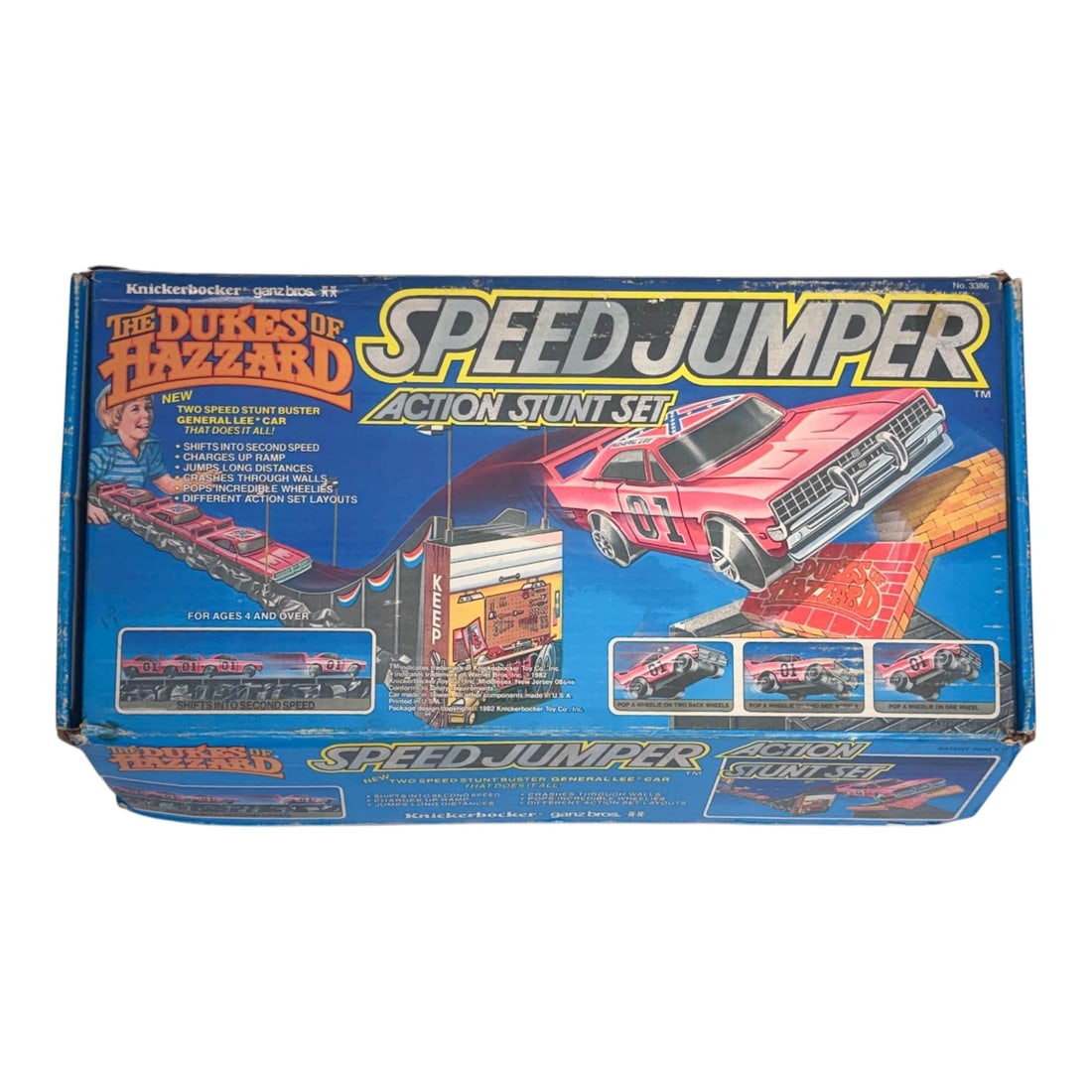 Knickerbocker The Dukes of Hazzard Speed Jumper Action Stunt Set No. 3386, 1982 (1 of 8)