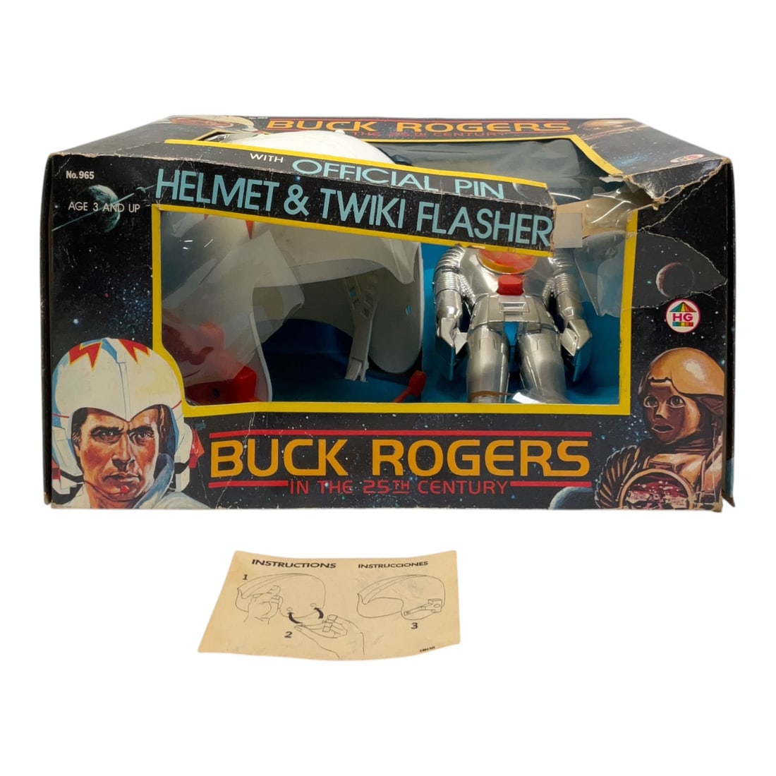 HG Toys Buck Rogers in the 25th Century Helmet and Twiki Flasher Playset, 1979 (1 of 6)