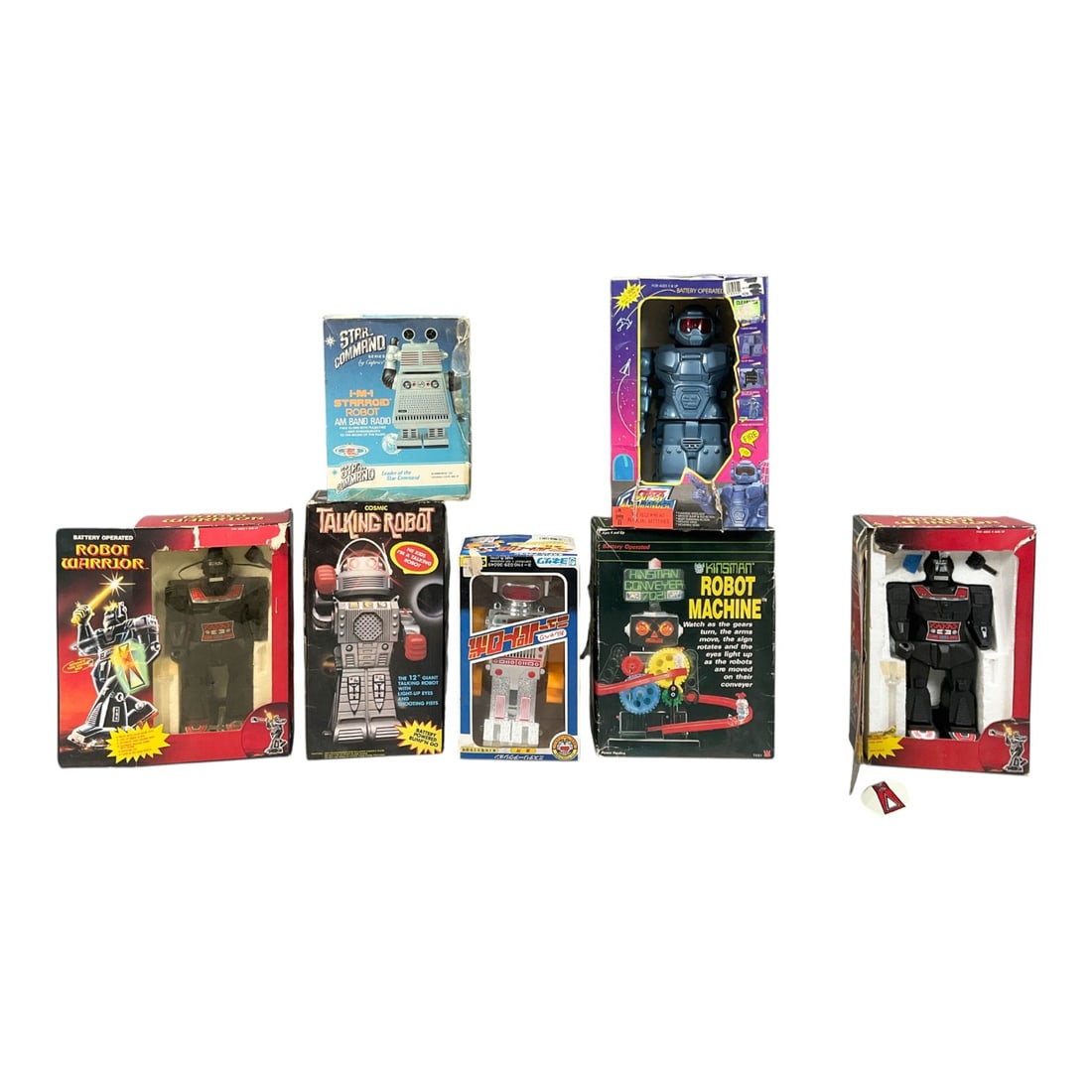 7 - Caprice and Yonezawa, Battery-Operated Robot Collection, Original Packaging, 1977-1984 (1 of 15)