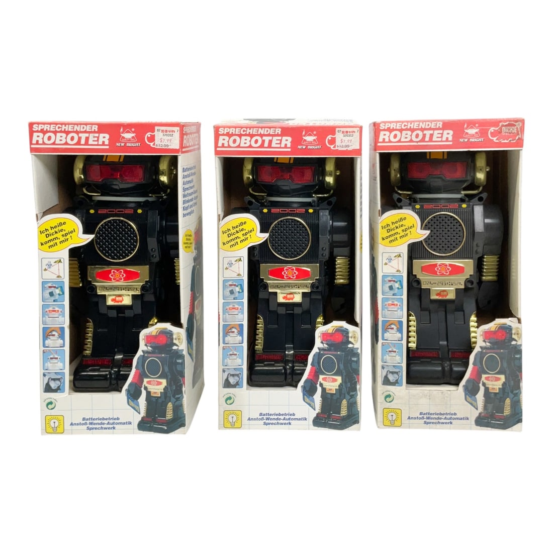New Bright / Dickie Spielzeug Sprechender Roboter Battery-Operated Toy Collection, c. 1985-1995 (1 of 8)