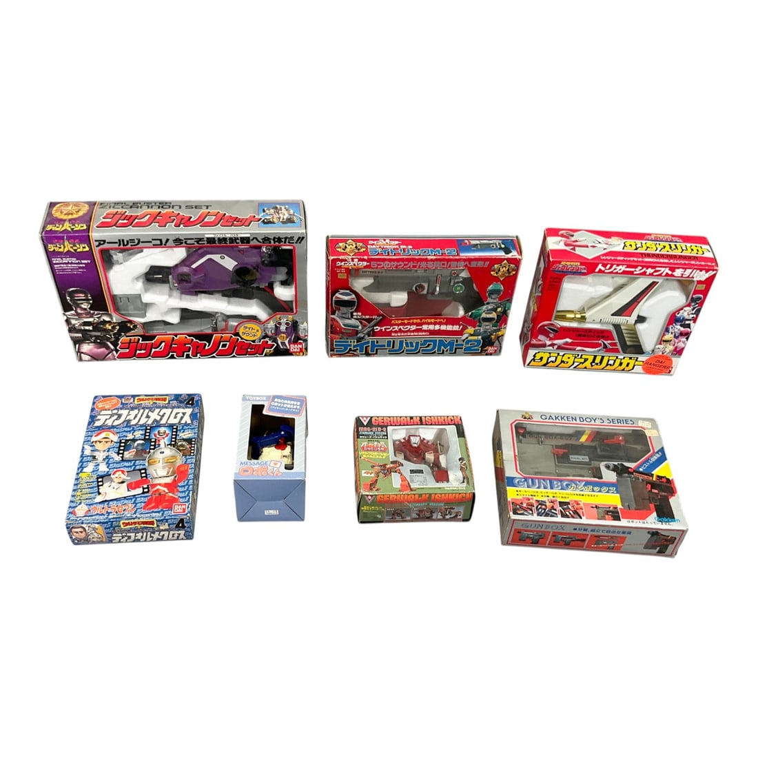 7 Bandai, Takatoku, and Gakken Japanese Sci-Fi and Sentai Toy Collection, 7 Pieces, 1985-1993 (1 of 14)