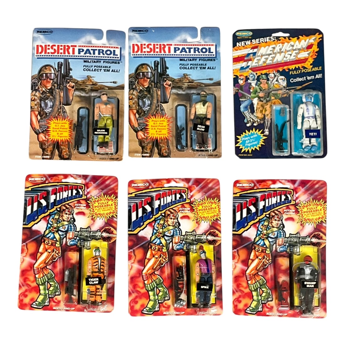 6 - Remco Military Action Figure Collection, 1990 (1 of 5)