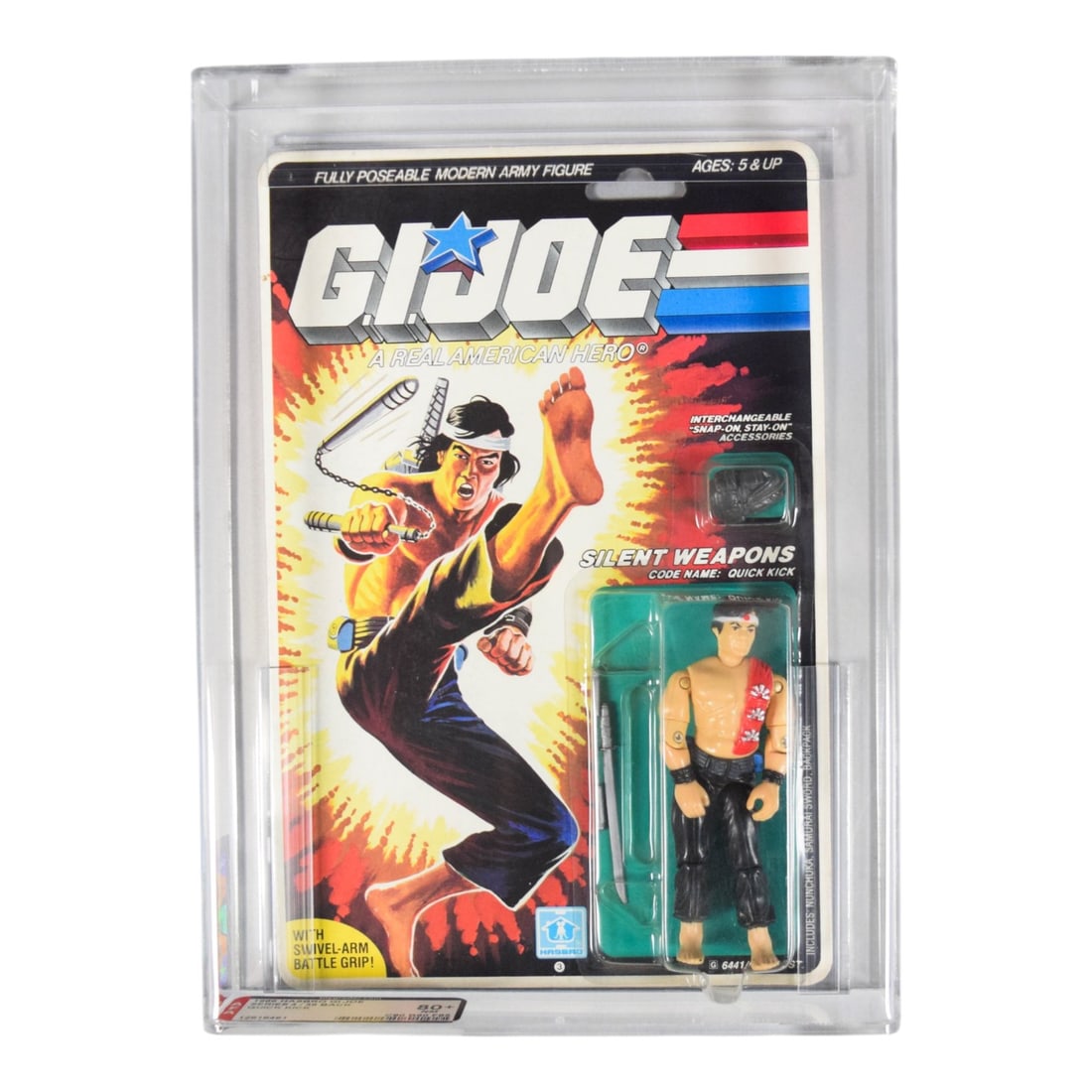 Hasbro 1986 G.I. Joe Quick Kick Action Figure AFA 80+ (1 of 7)