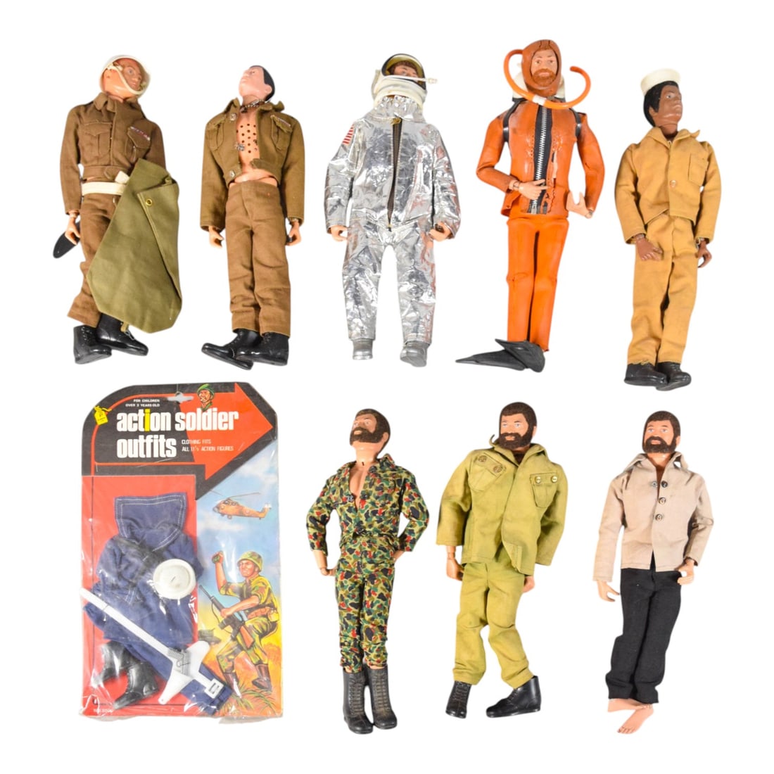 Hasbro G.I. Joe and Madison Ltd. Vintage Action Figure Collection, Nine Pieces, circa 1964-1976 (1 of 8)
