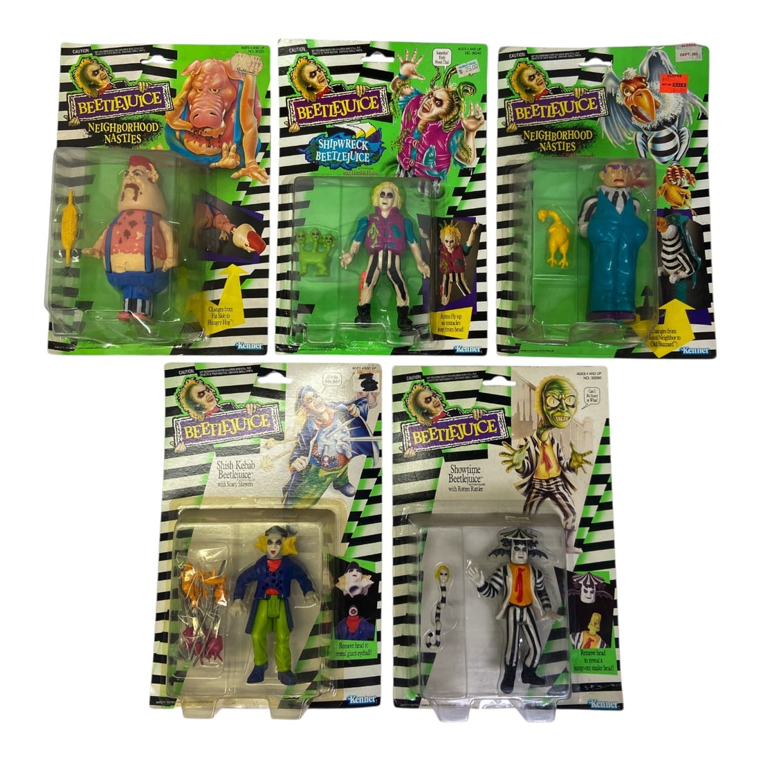 5 Kenner 1989 Beetlejuice Action Figures (1 of 7)