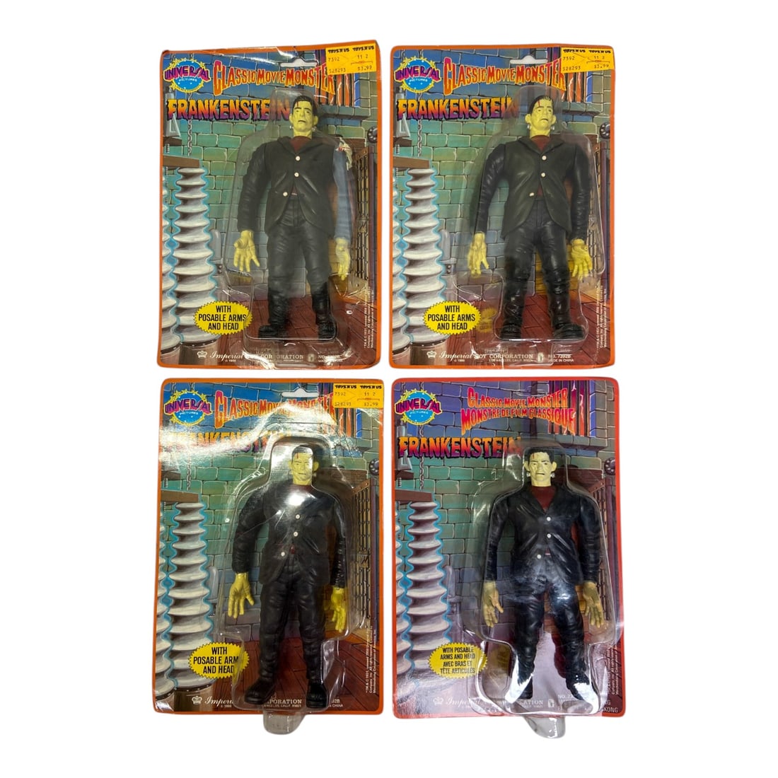 4 Universal 1986 Classic Movie Monster Frankenstein Action Figures (1 of 3)