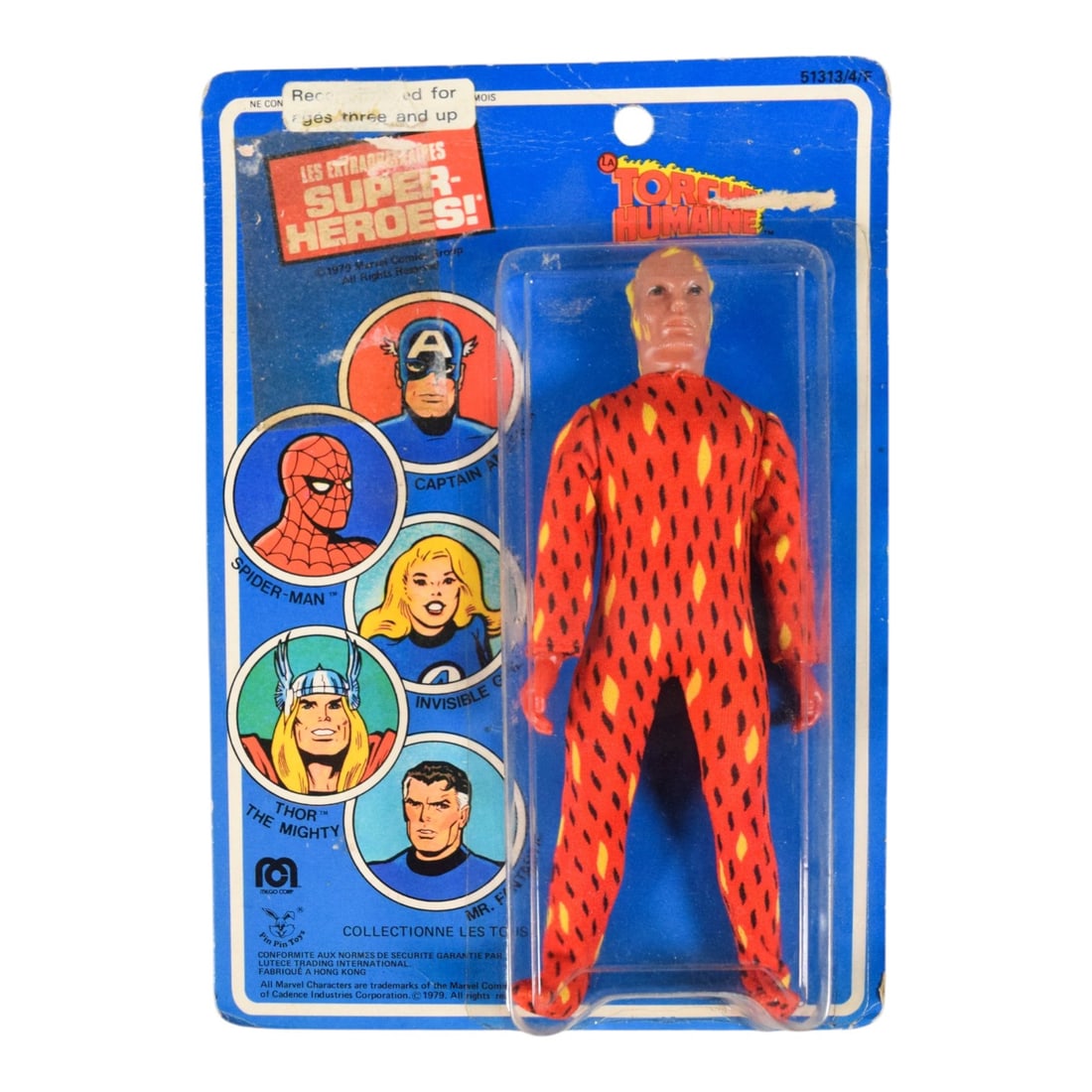 Mego 1979 Marvel Super-Heroes La Torche Humaine Action Figure (1 of 6)