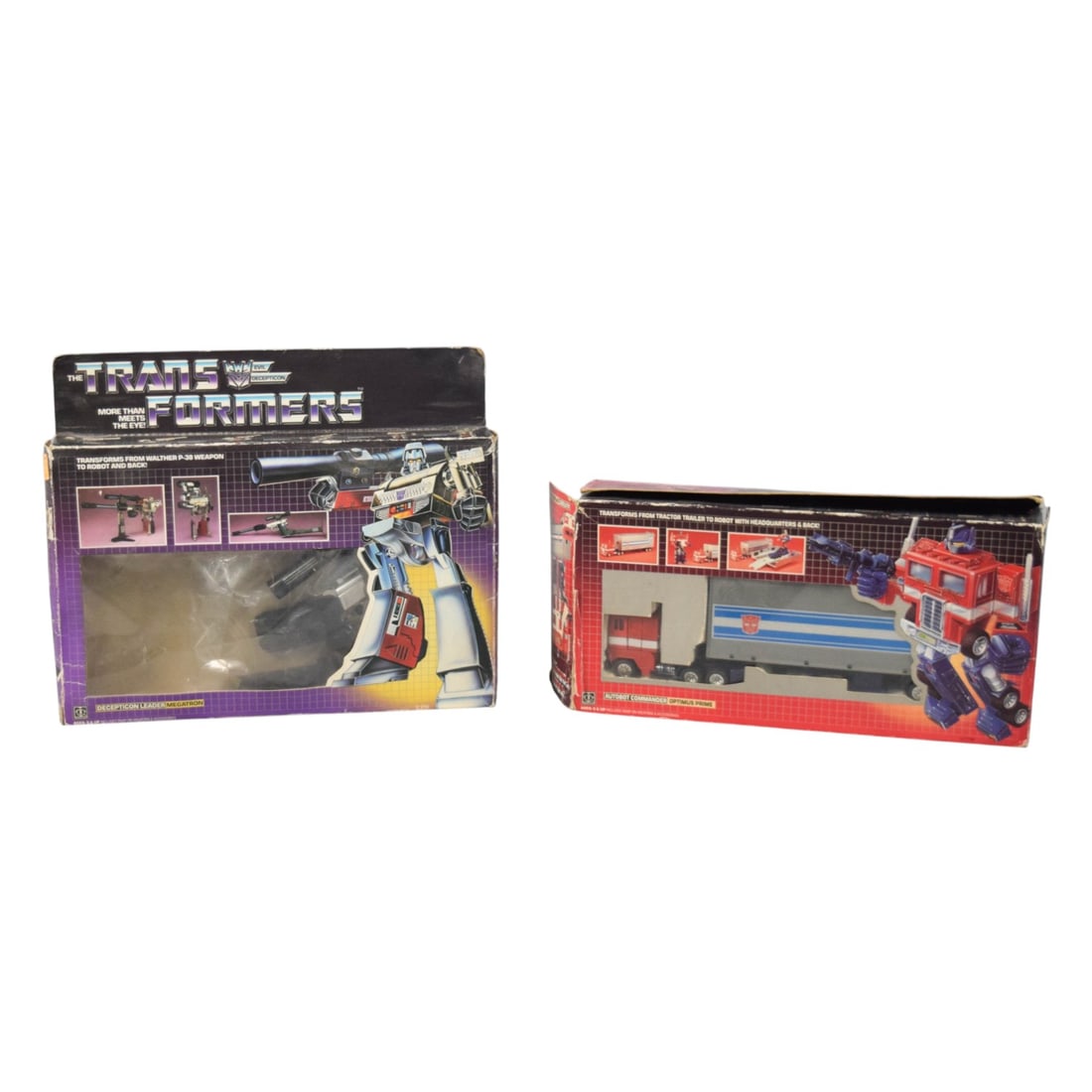 Hasbro Transformers G1 Optimus Prime and Megatron Action Figures in Original Boxes, c. 1984 (1 of 13)