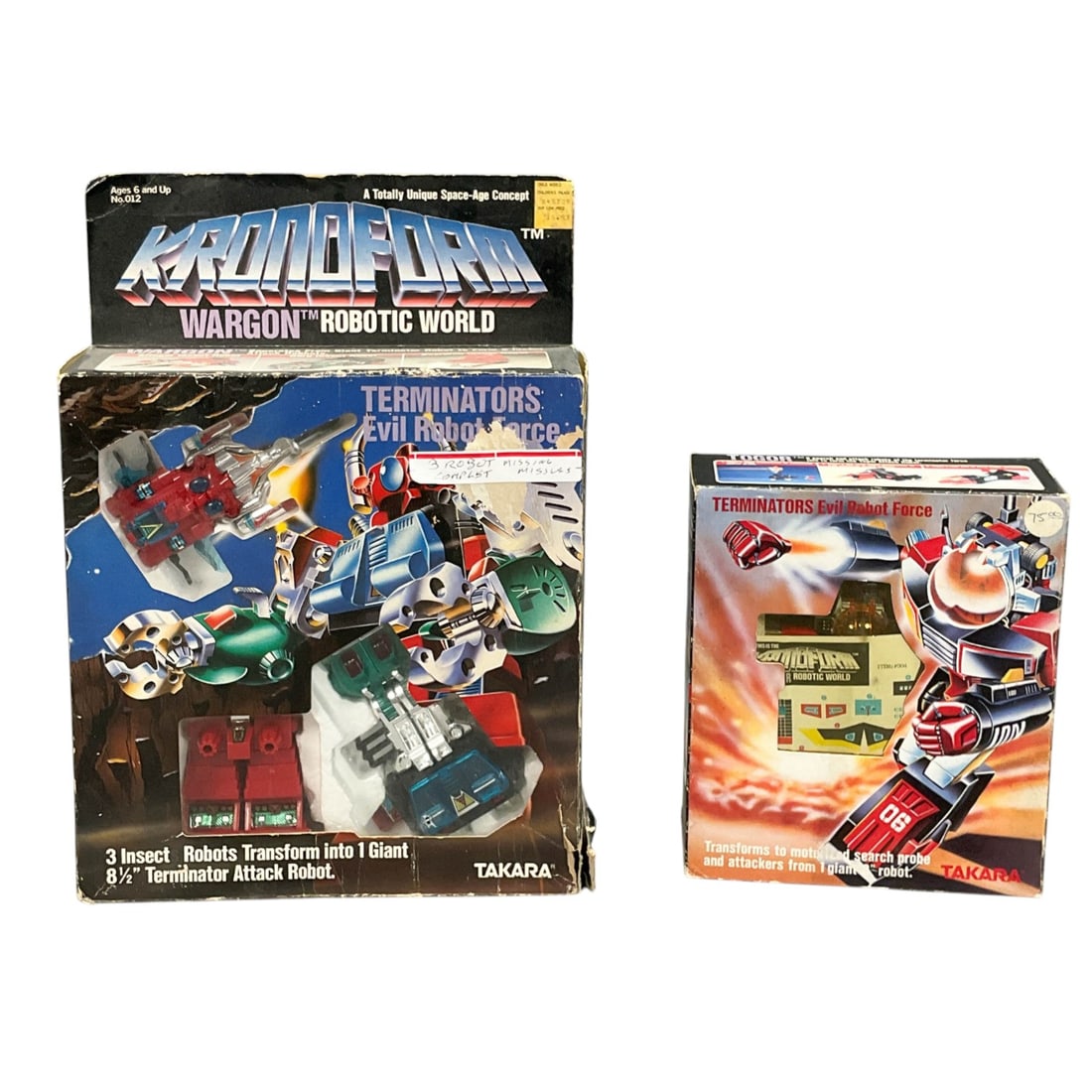 2 - Takara Kronoform Terminators Evil Robot Force Wargon and Togor Sets, 1984 (1 of 12)