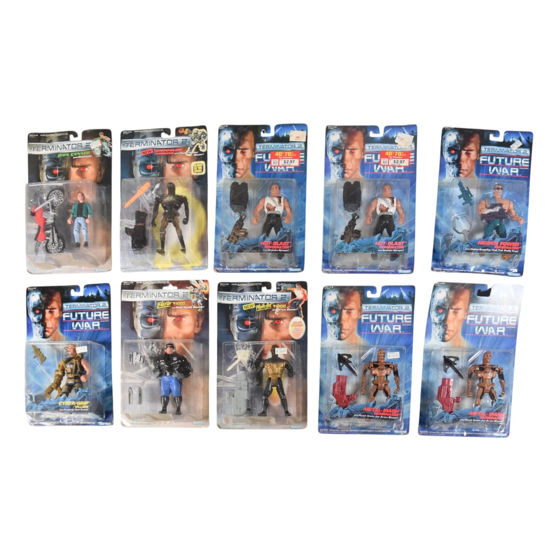 Kenner Terminator 2 Action Figure Collection, 10 Sealed Blister Packs, c. 1991-1992 (1 of 6)