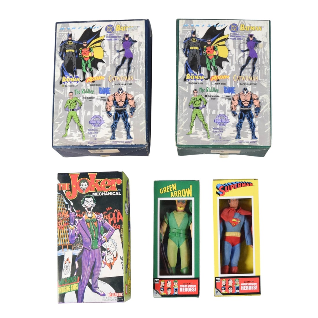 5 DC Comics Collection including Horizon Model Kits, Billiken Joker Mechanical Toy, and Figures Toy (1 of 6)