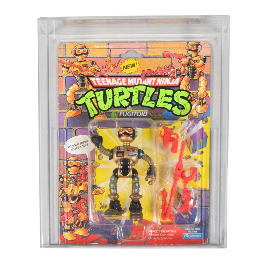 Playmates 1991 Teenage Mutant Ninja Turtles Fugitoid CAS 80 (1 of 7)