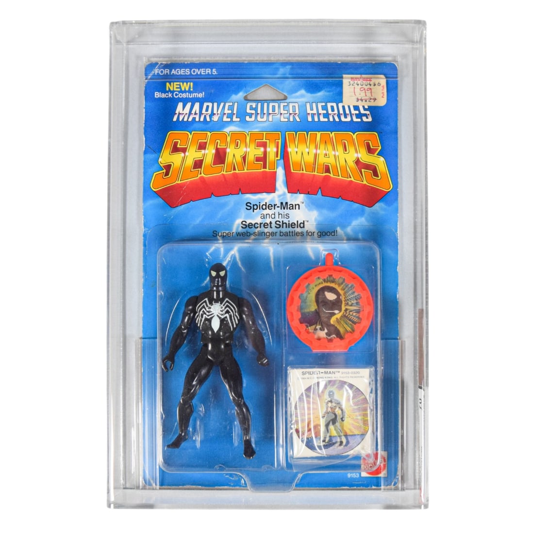 Mattel 1985 Marvel Super Heroes Secret Wars Spider-Man (Black) Action Figure AFA 70 (1 of 8)