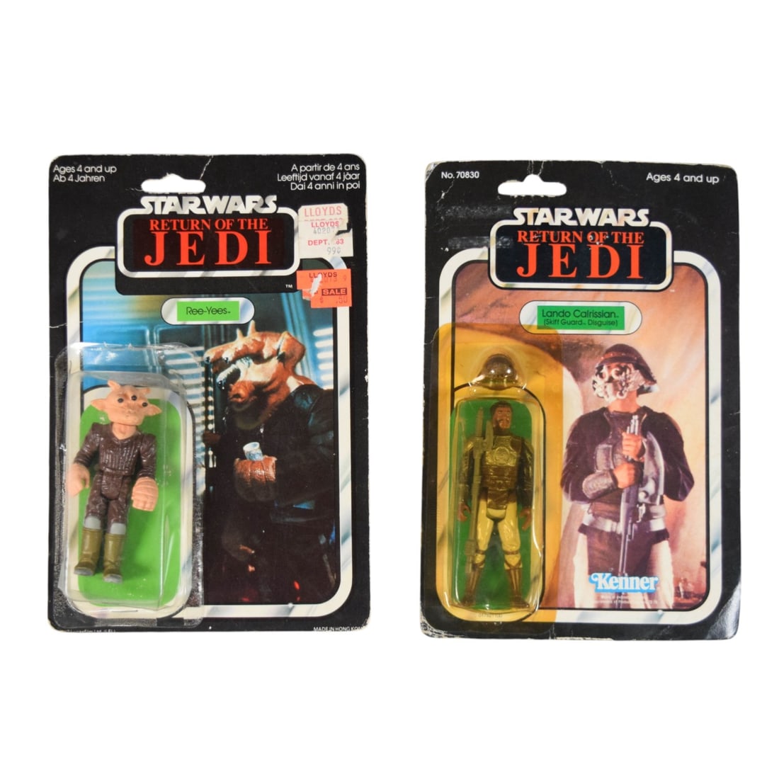 2 Kenner & Palitoy Star Wars ROTJ Ree-Yees & Lando Calrissian Action Figures (1 of 4)