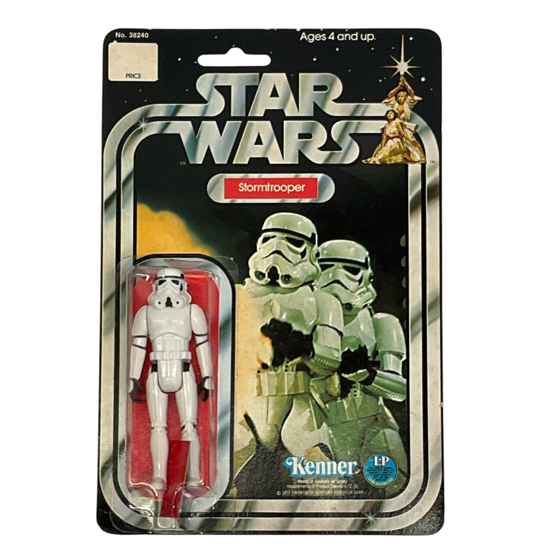 Kenner Star Wars Stormtrooper Vintage 3.75-Inch Action Figure on 12-Back Unpunched Card, c. 1978 (1 of 4)