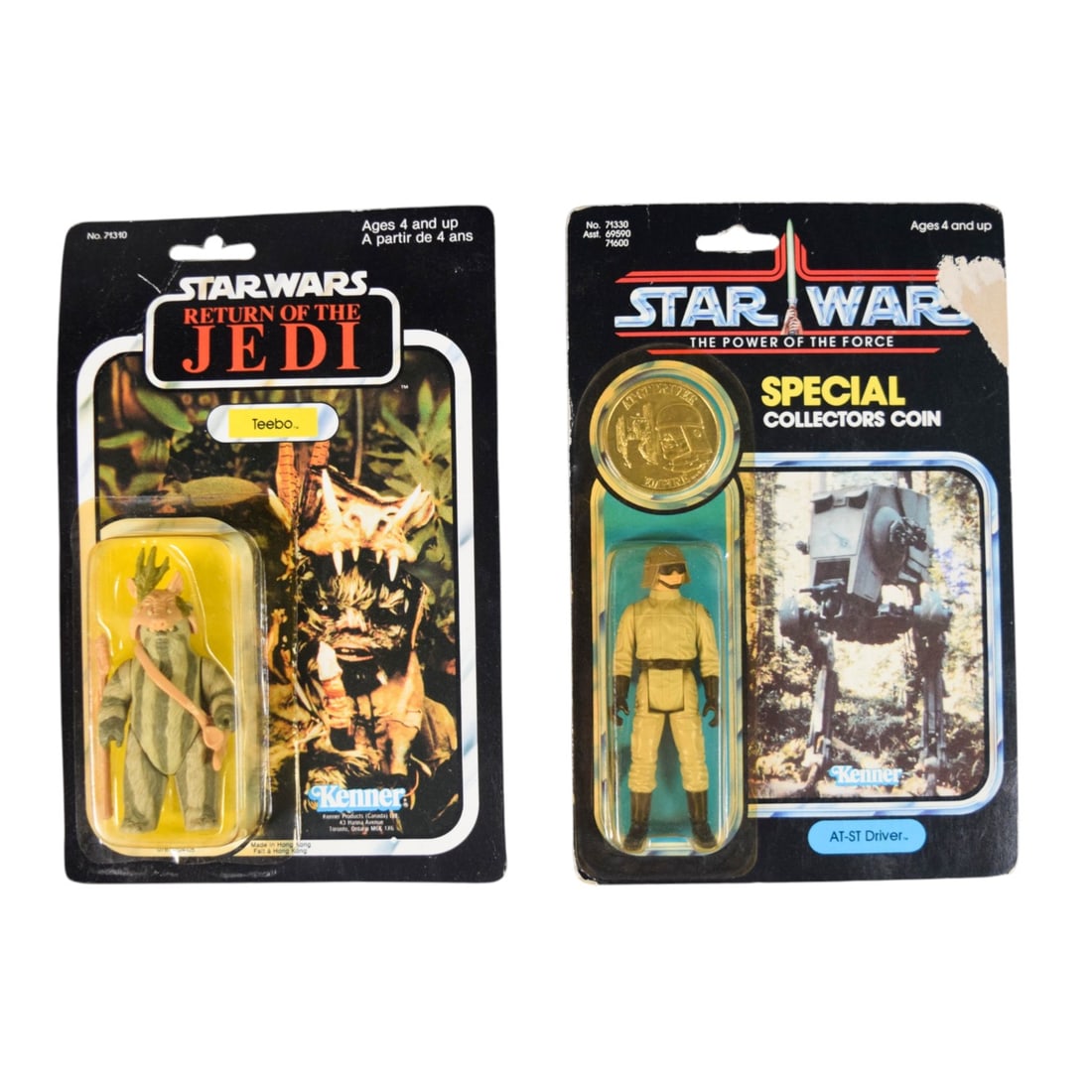 2 Vintage Kenner Star Wars Action Figures Teebo and AT-ST Driver (1 of 8)