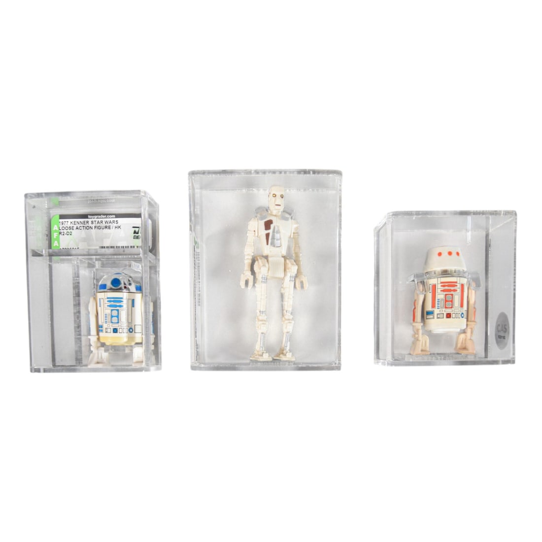 3- Kenner Star Wars Graded Loose Action Figure Trio, R2-D2, 8D8, and R5-D4, 1977-1983 (1 of 8)