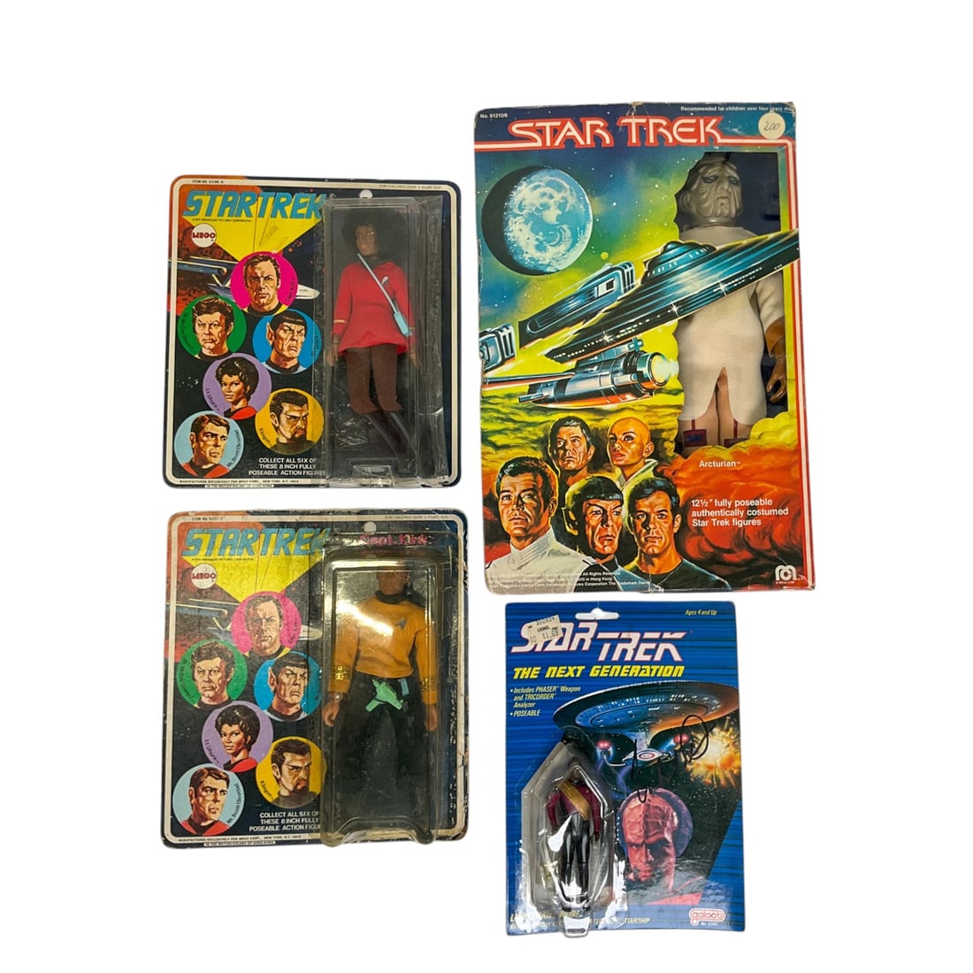 4 Vintage Star Trek Figures Incl Mego Captain Kirk & Lieutenant Uhura (1 of 11)