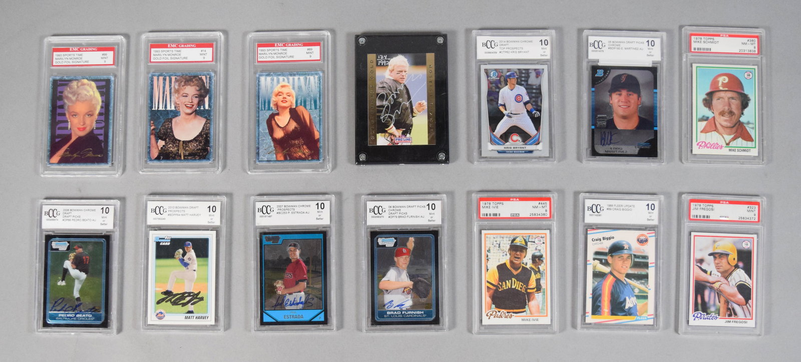 14 Graded Trading Cards, Autographed & Rookie Examples 1978-2014 (1 of 20)