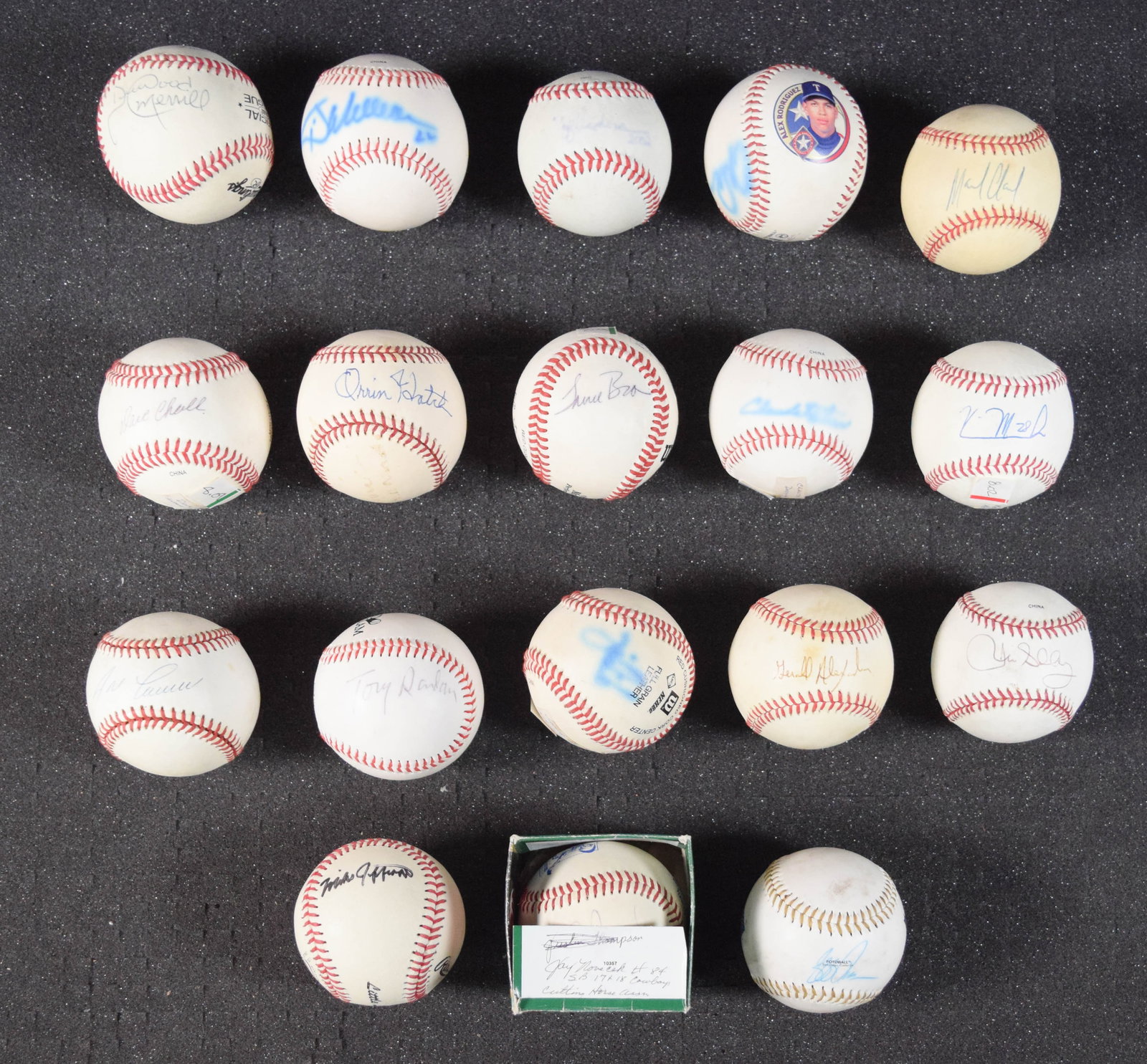 18 Autographed Baseballs c. 1990-2005 (1 of 10)