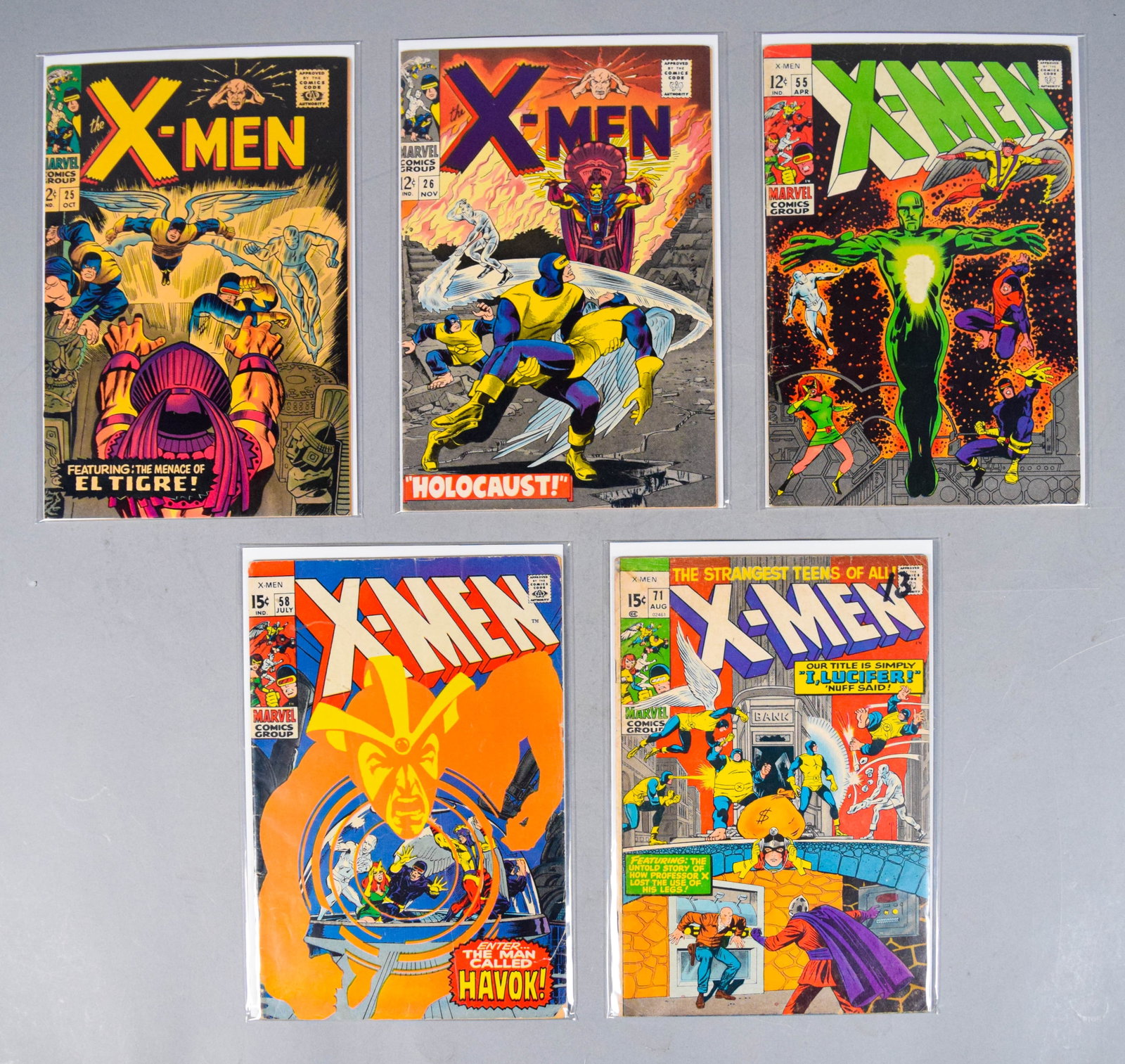 5 X-Men Comic Books 1st Havok In Costume (1 of 13)