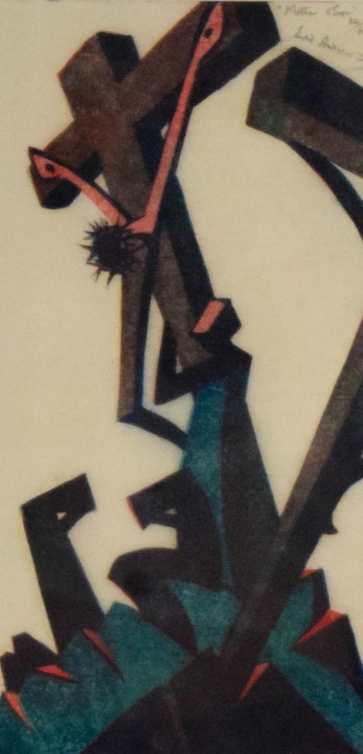 Sybil Andrews Linocut Mother & Son (1 of 9)