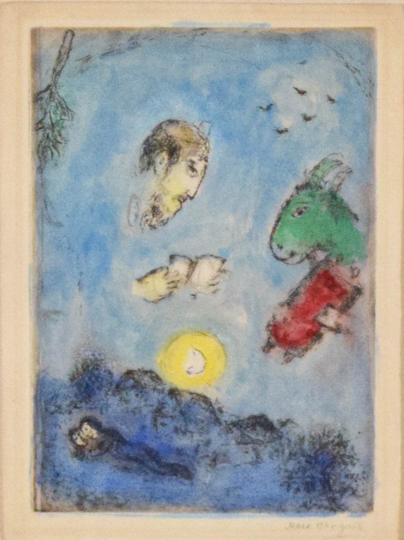 Marc Chagall Etching The Donkey Above the Village (1 of 8)