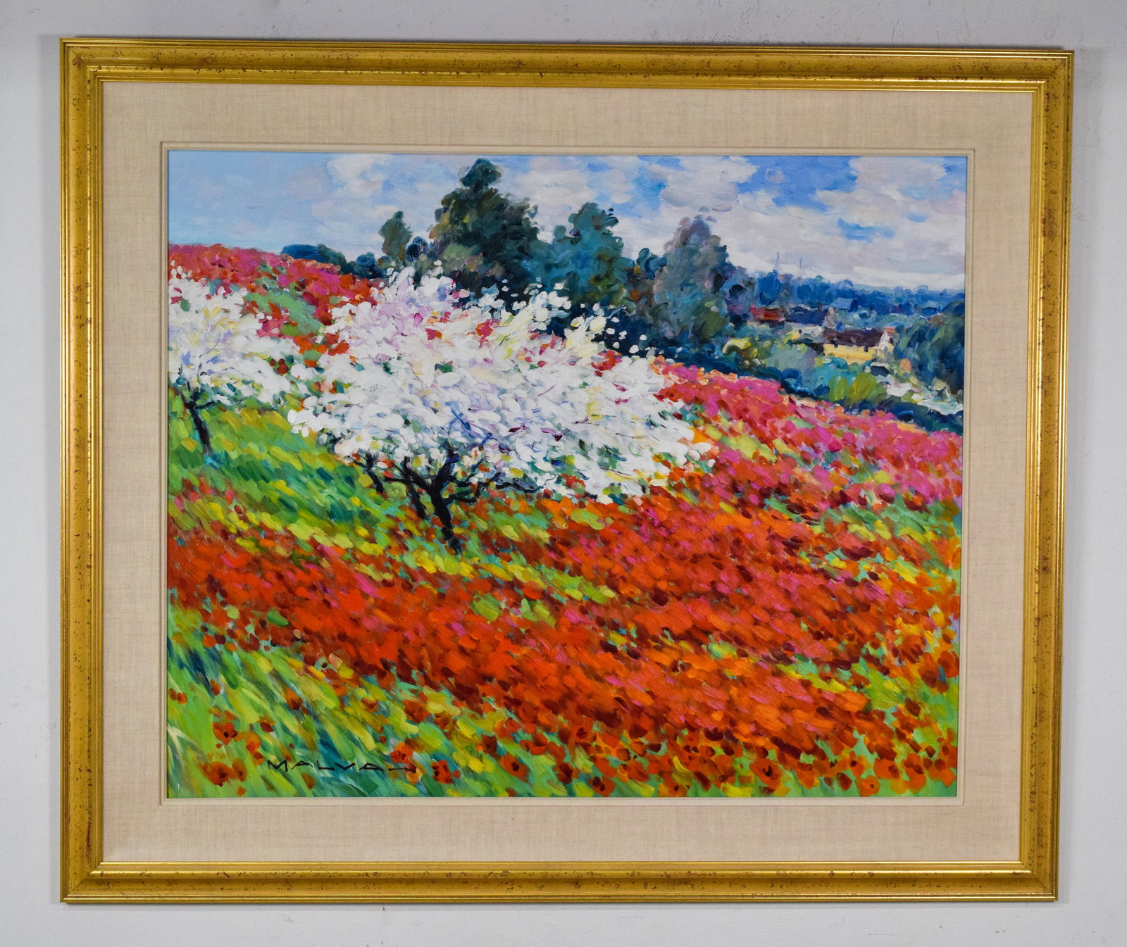 Omar Hamdi Malva Oil on Canvas Impressionist Landscape - 2