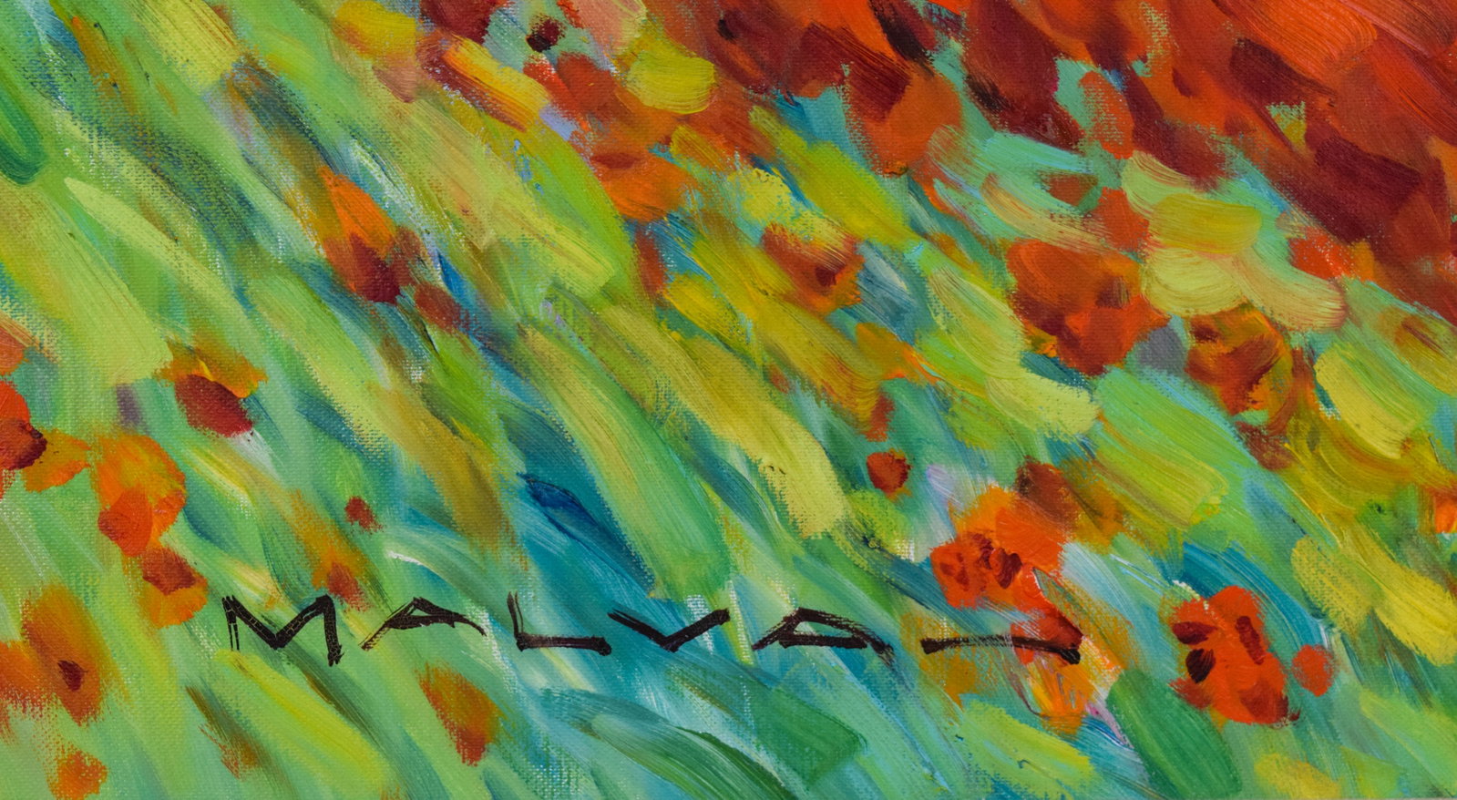 Omar Hamdi Malva Oil on Canvas Impressionist Landscape - 3