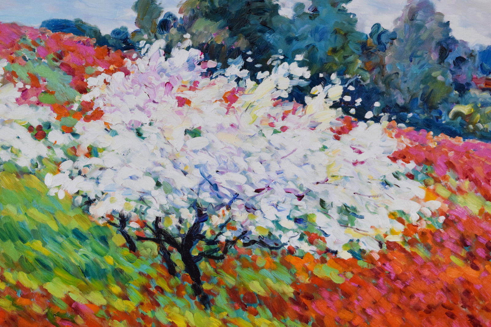 Omar Hamdi Malva Oil on Canvas Impressionist Landscape - 4