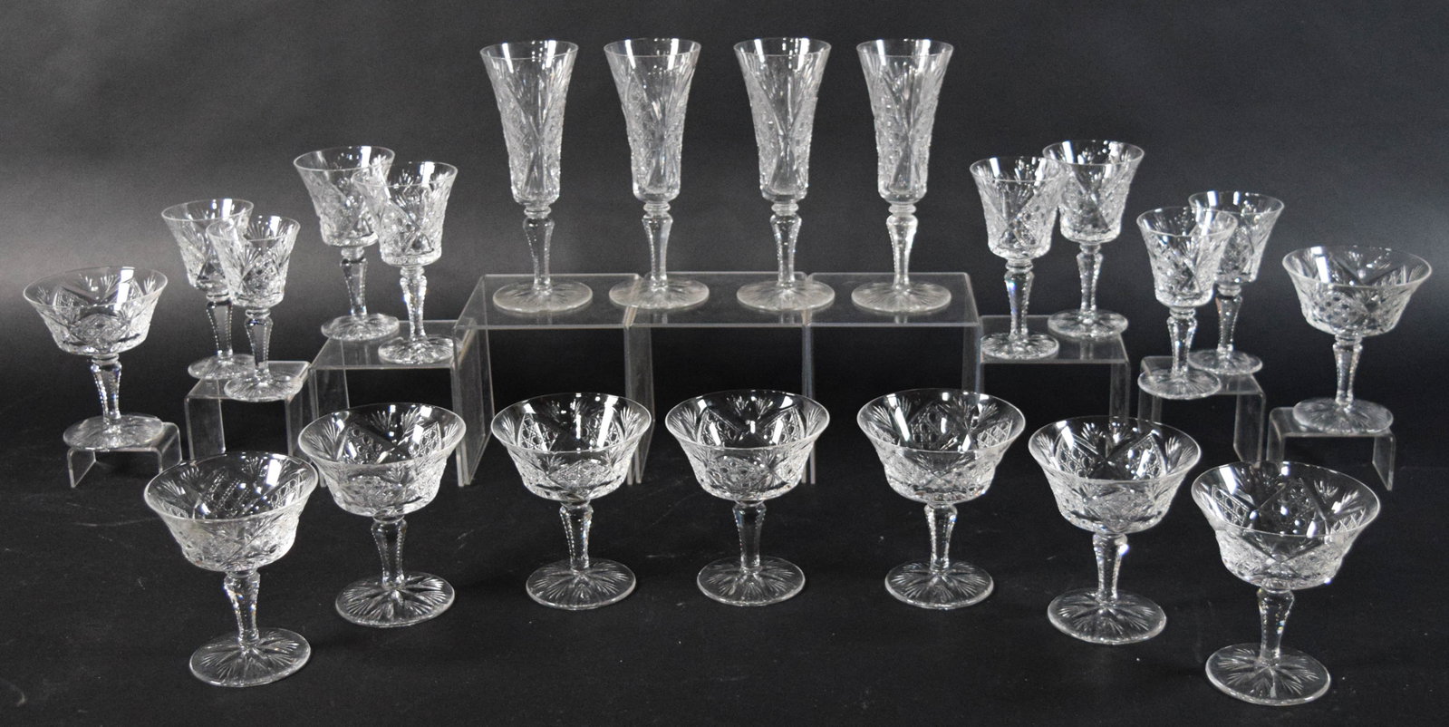 21-Piece Set of Waterford Lismore Cut Crystal Stemware (1 of 15)
