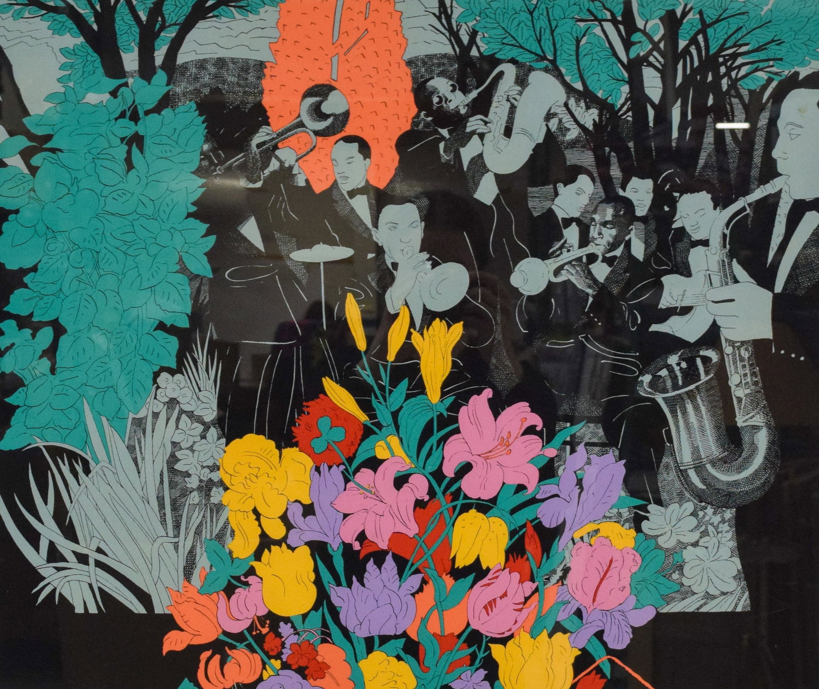 Milton Glaser Silkscreen Jazz After Six 129/150 (1 of 10)