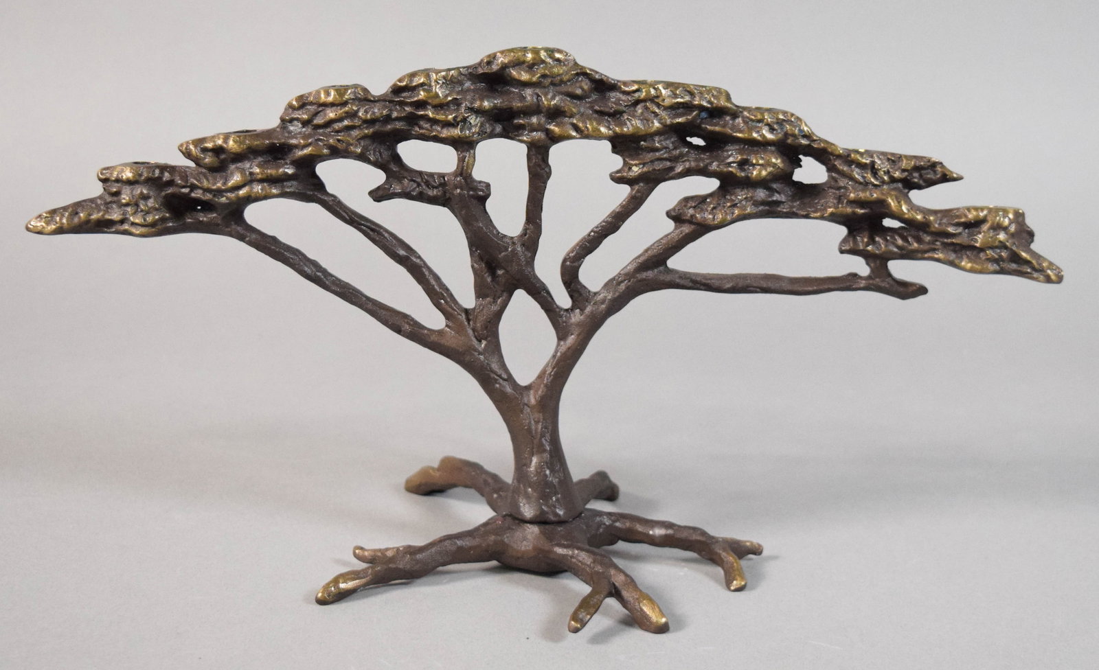 Scott Nelles Signed Cast Bronze Tree of Life Menorah (1 of 8)