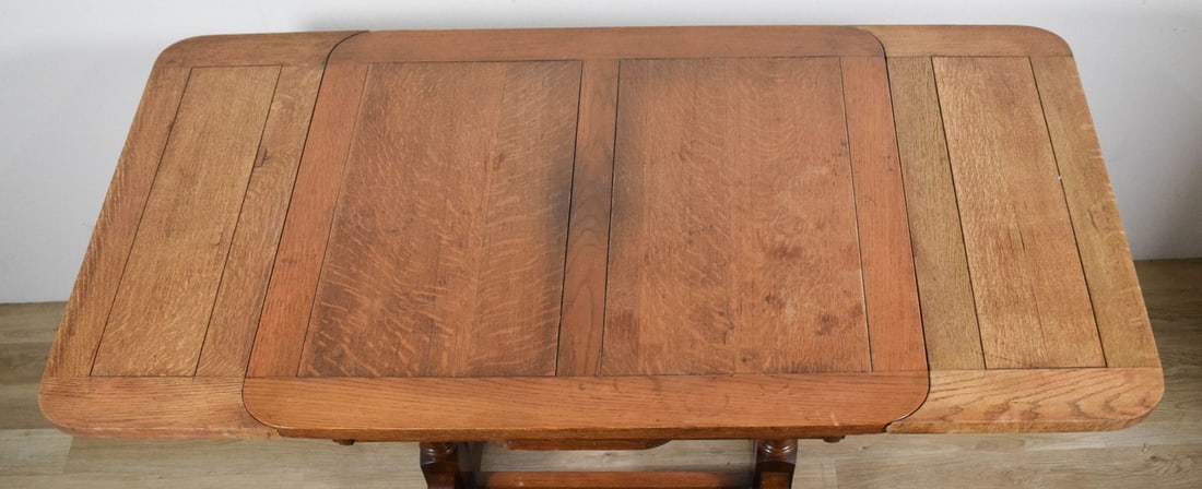 Oak Draw Leaf Pub Table - 9