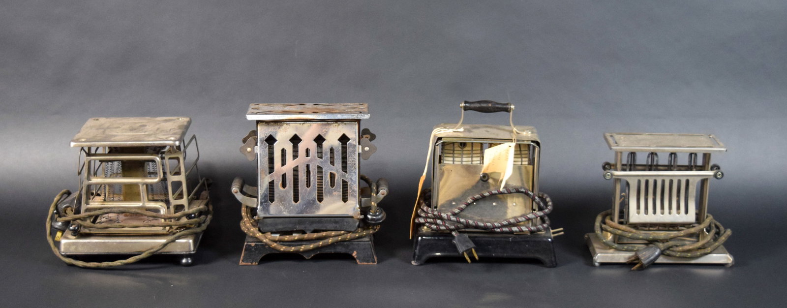 Four Early 20th Century Electric Toasters Incl Simplex Model T-211 (1 of 11)
