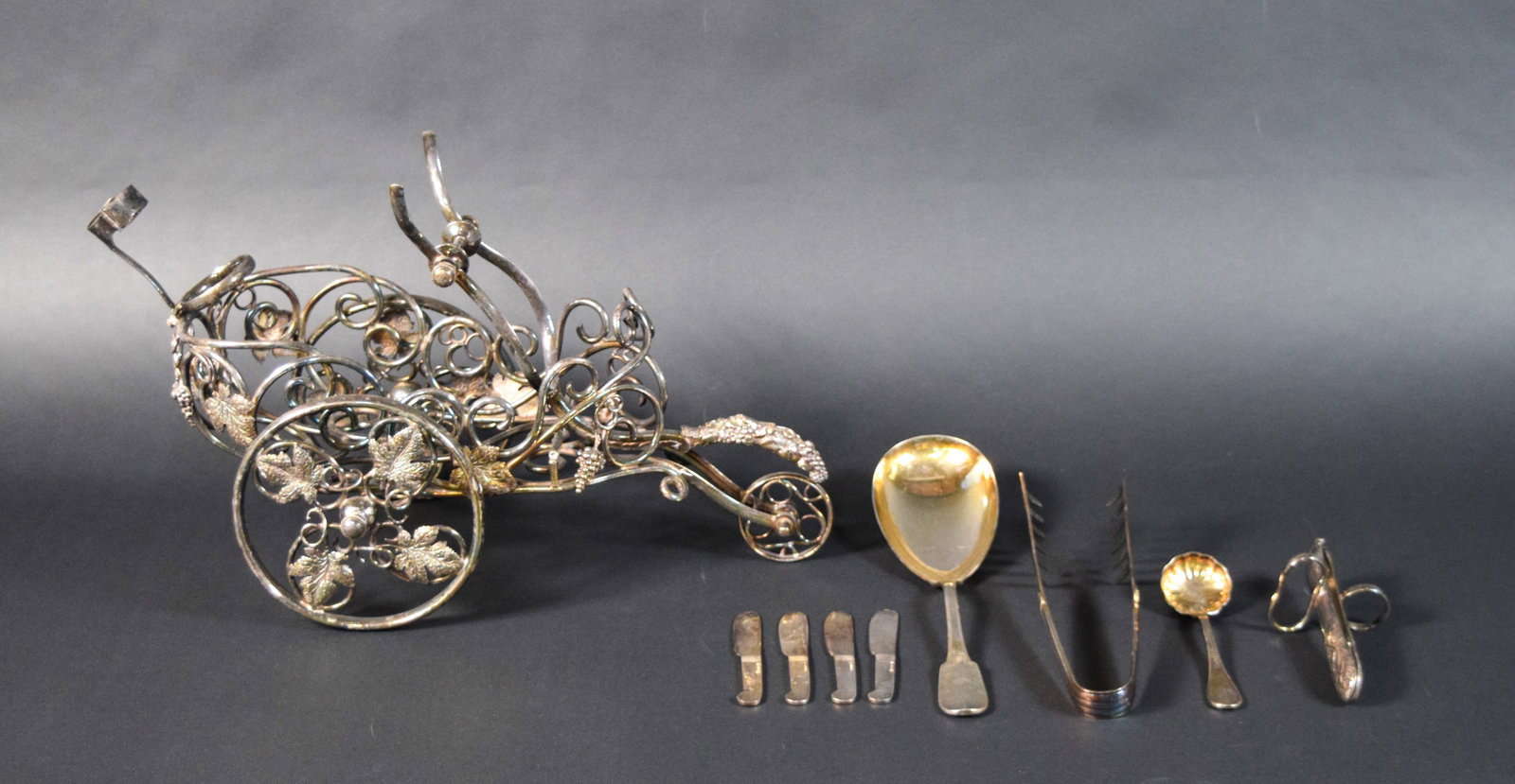 Collection of 9 Silver-Plated Serving Pieces Incl Christofle (1 of 11)