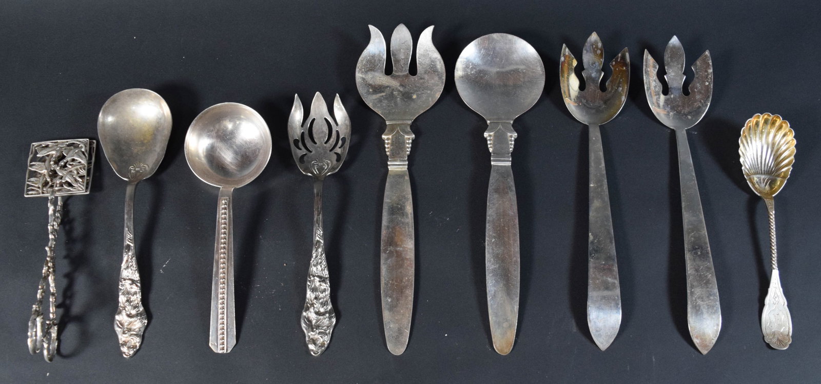 9 Sterling Silver and Silver-Plated Flatware Pieces (1 of 10)