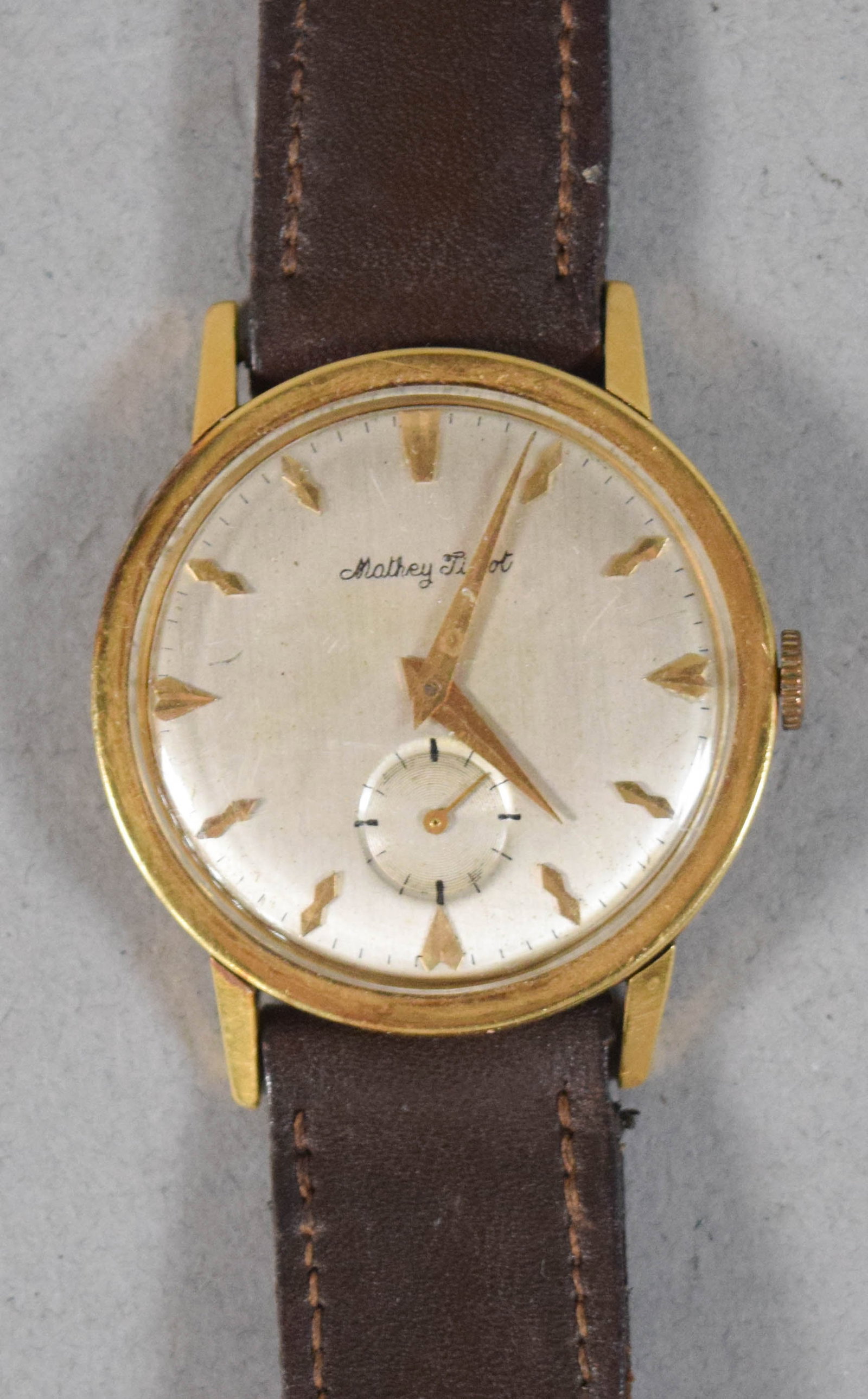 Mathey-Tissot 18K Yellow Gold Manual Wind Wrist Watch (1 of 5)