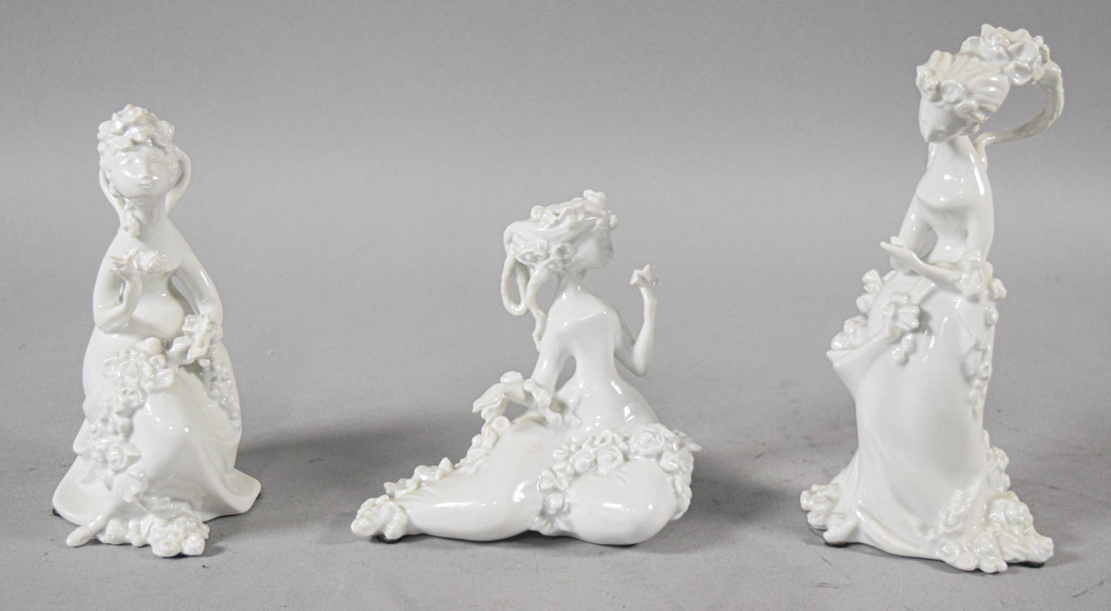 3 Rosenthal Studio-Line White Glazed Porcelain Figurines by Bjorn Wiinblad (1 of 16)