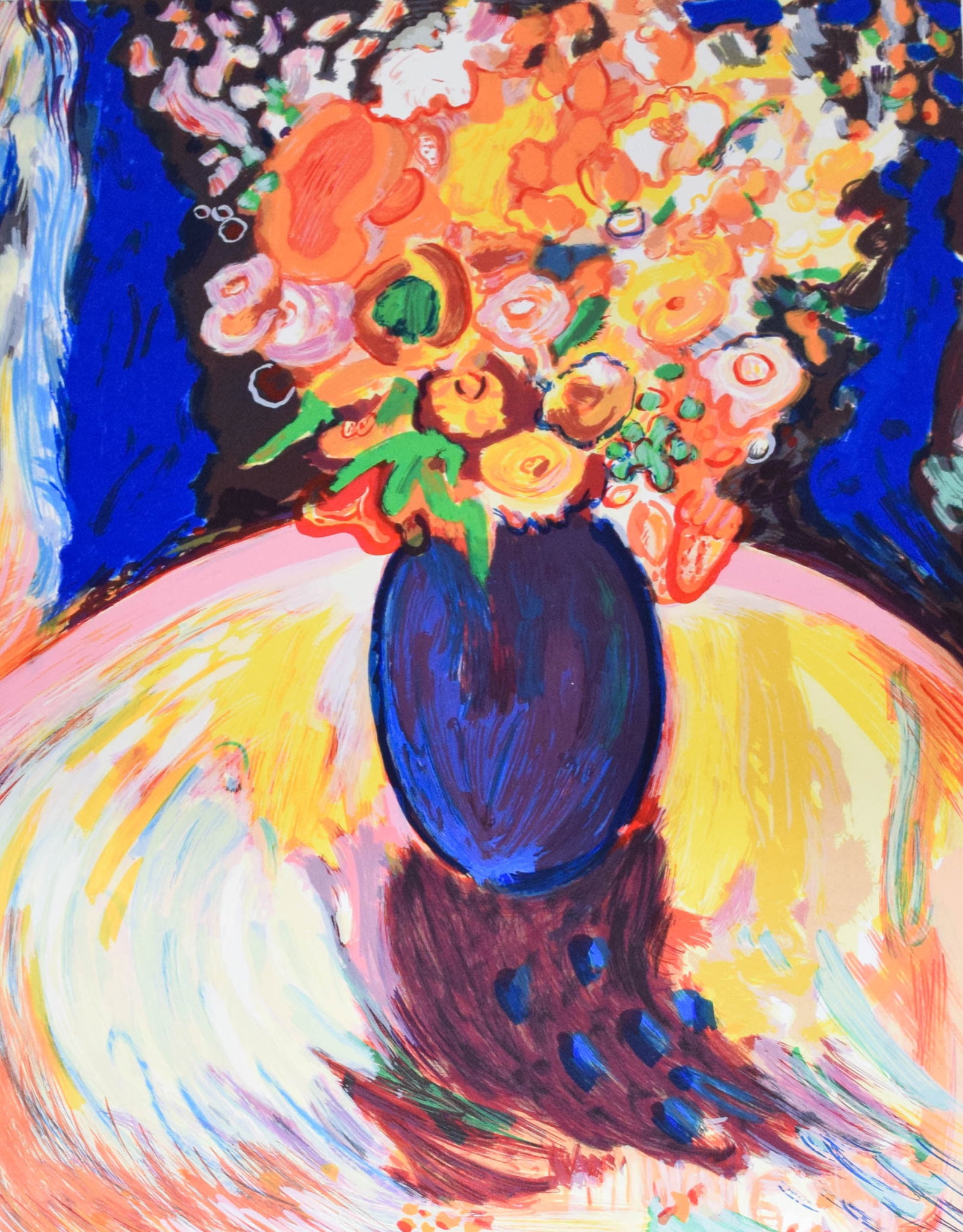 Yehouda Chaki Lithograph Floral Still Life (1 of 6)