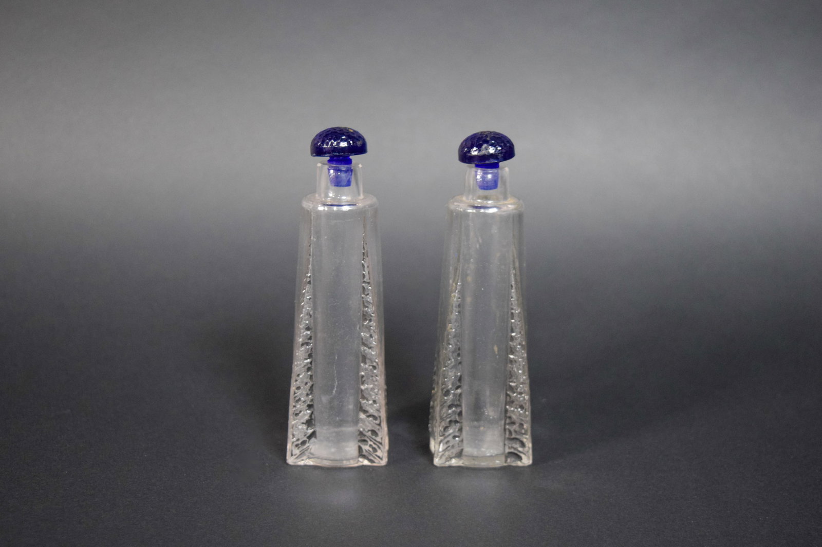 Pair of Signed Lalique Glass Perfume Bottles (1 of 15)