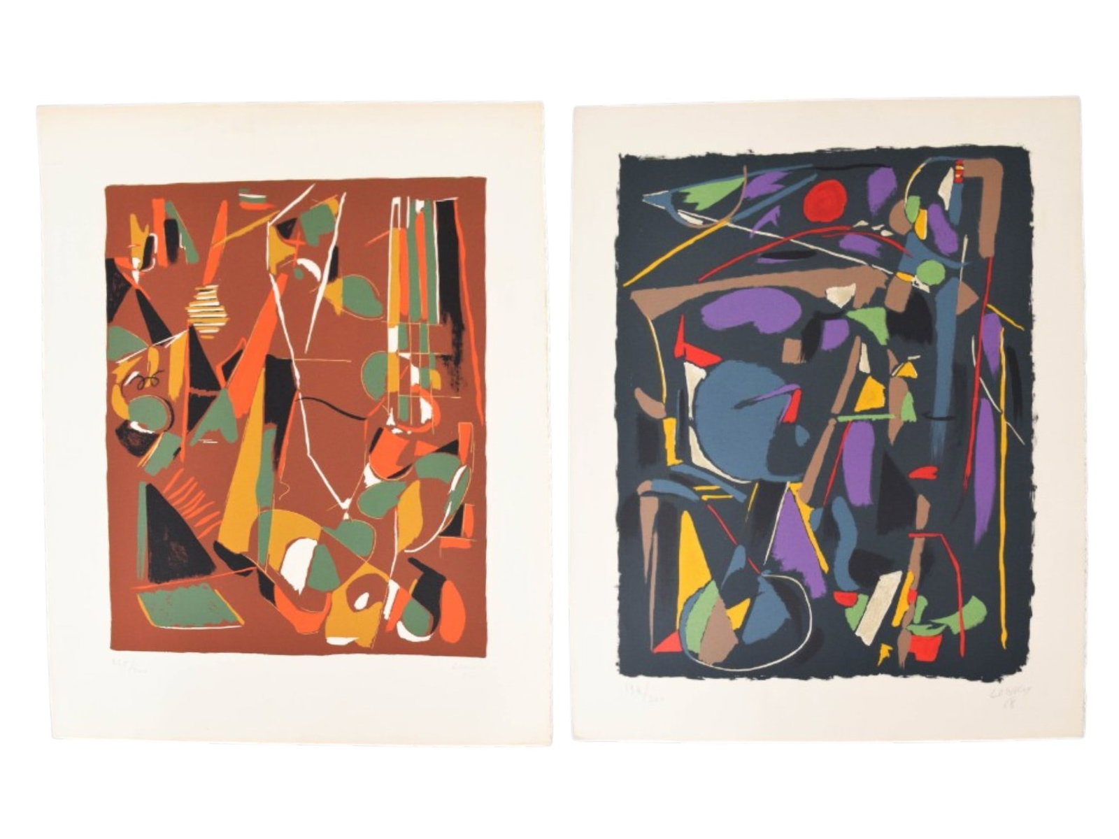 Pair of Andre Lanskoy Abstract Lithographs (1 of 14)