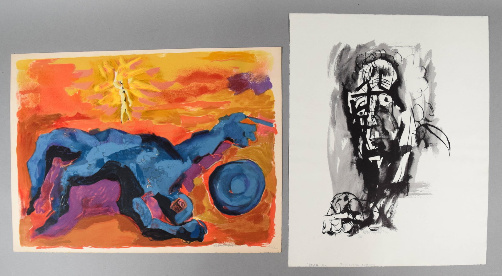 Abraham Rattner Two Signed Lithographs (1 of 10)