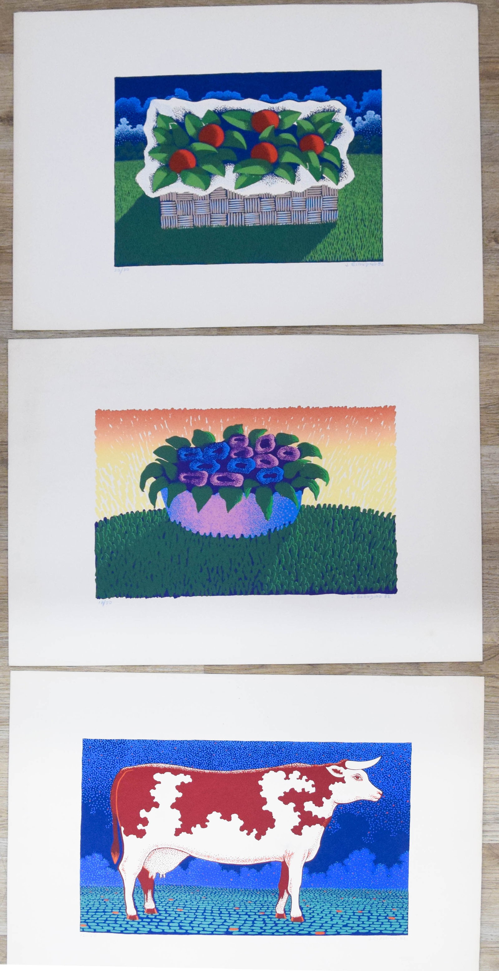 Jose Claudino Group of 3 Color Lithographs (1 of 16)