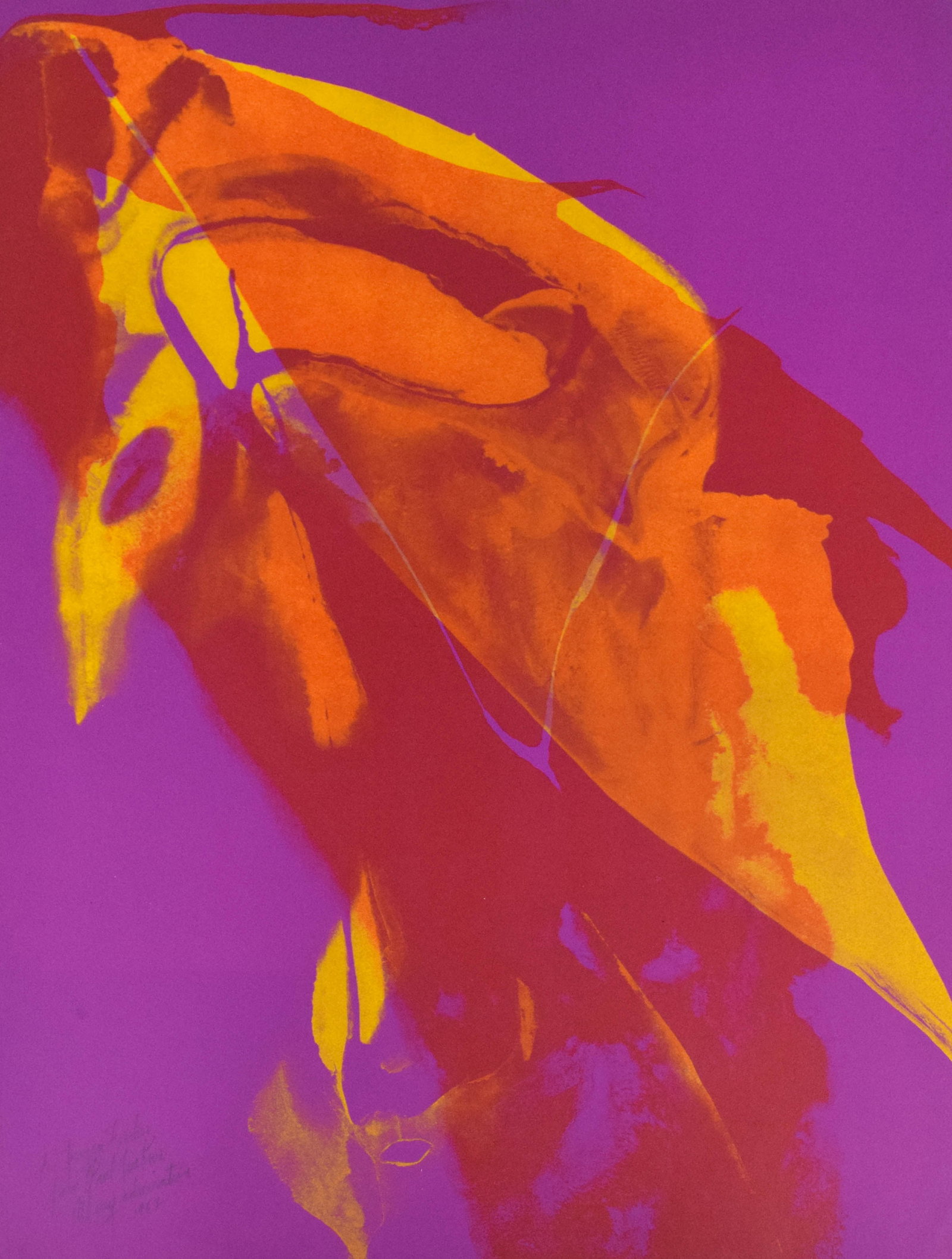 Paul Jenkins Abstract Screenprint, 1962 (1 of 6)