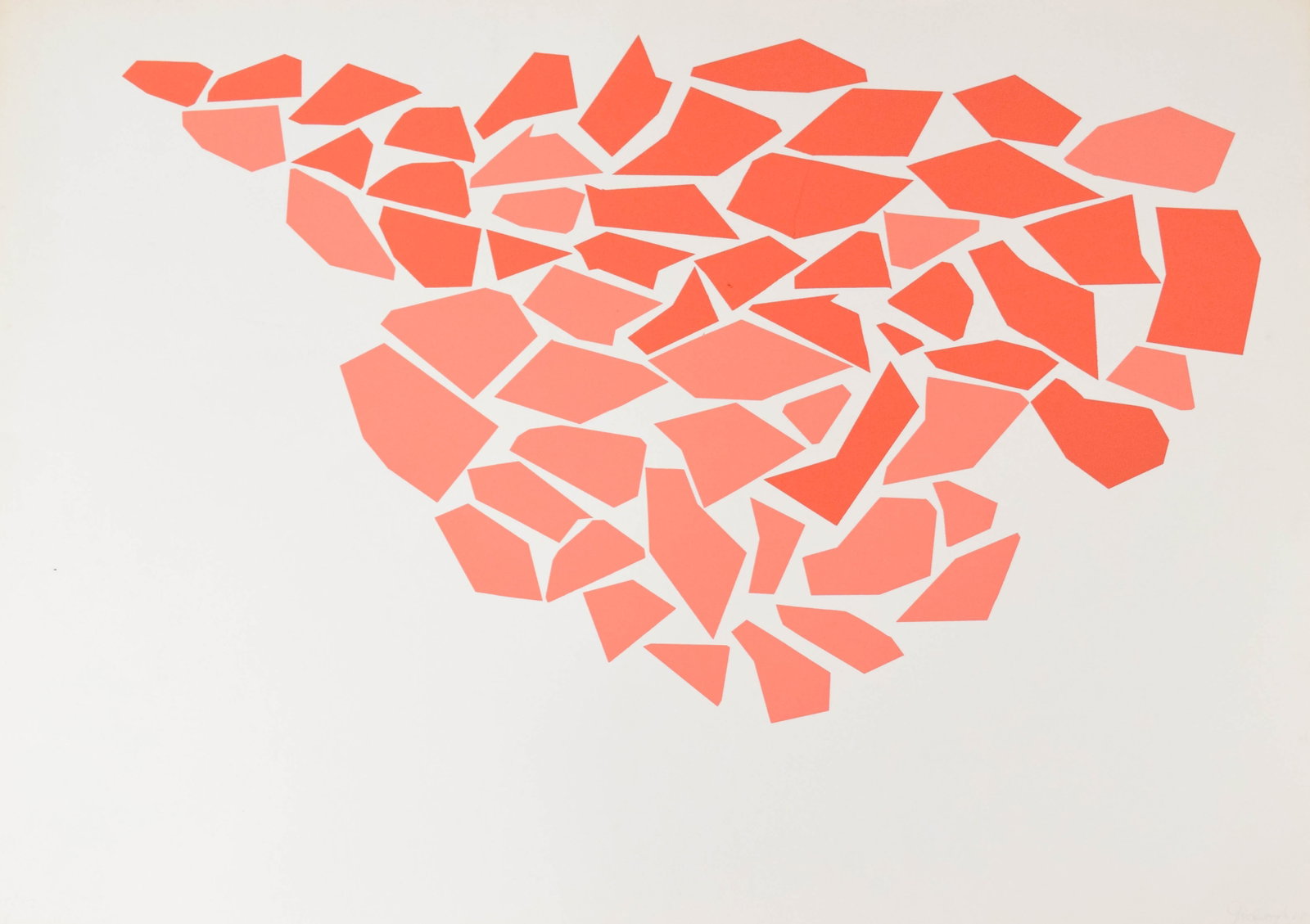 Robert Goodnough Screenprint Geometric Composition, 1968 (1 of 7)