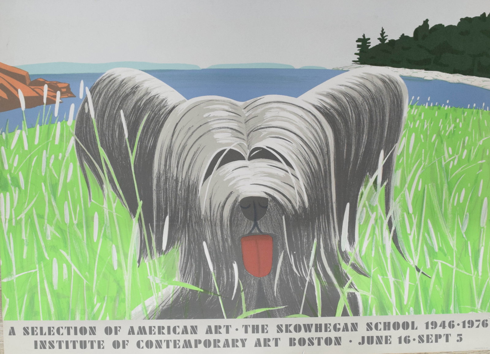Alex Katz Dog at Duck Trap 1976 ICA Boston Skowhegan Exhibition Poster (1 of 8)