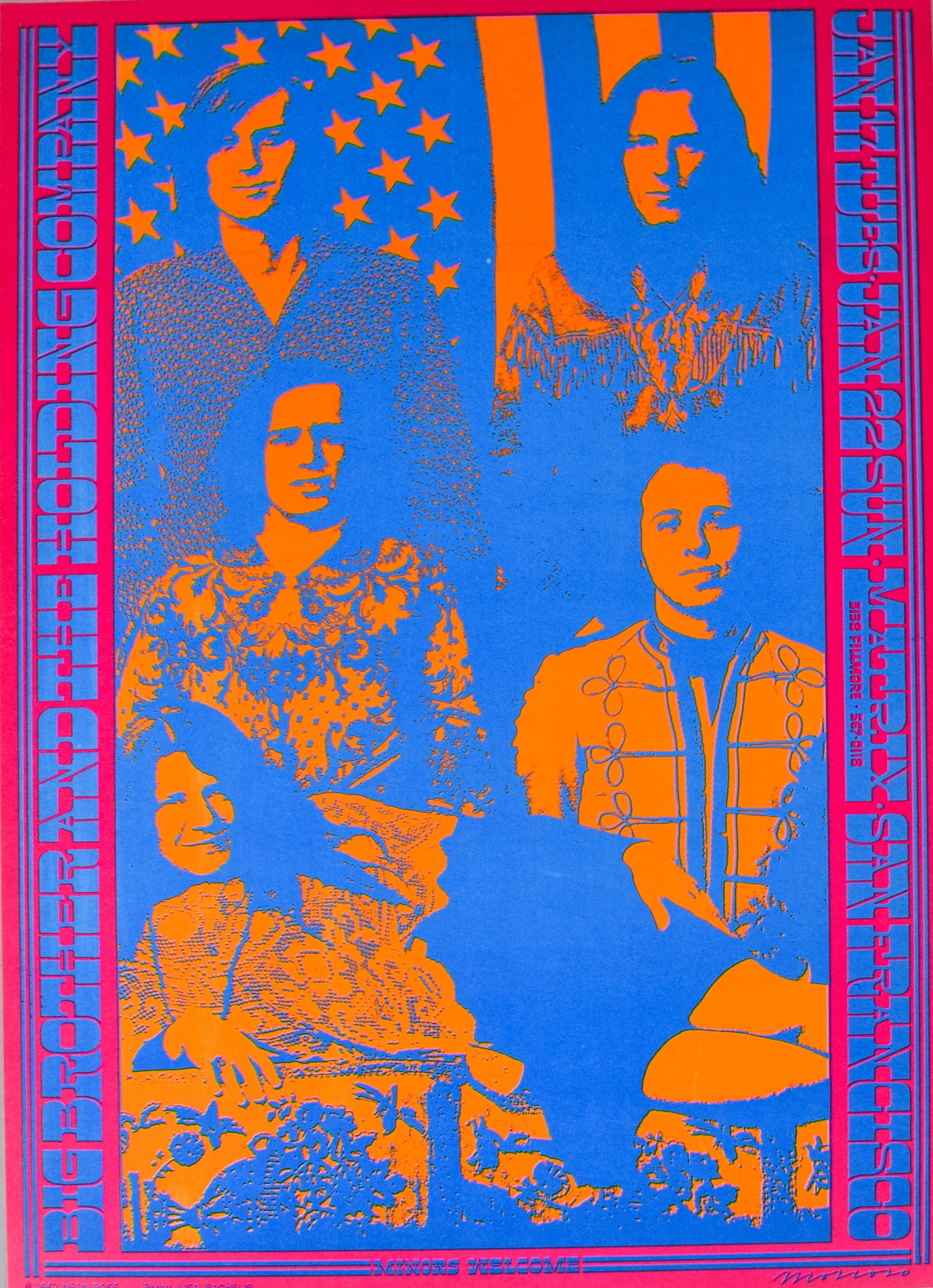 Victor Moscoso, Neon Rose NR-10, Big Brother and the Holding Company, 1967 (1 of 7)