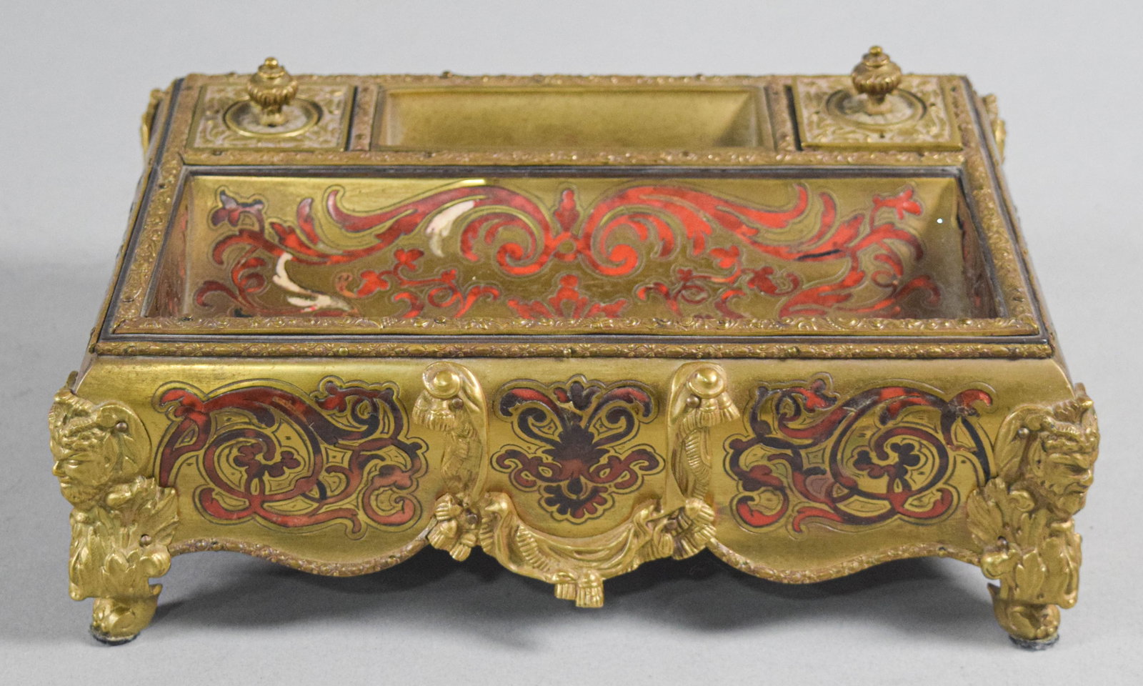 Napoleon III Boulle Marquetry Inkstand (1 of 12)