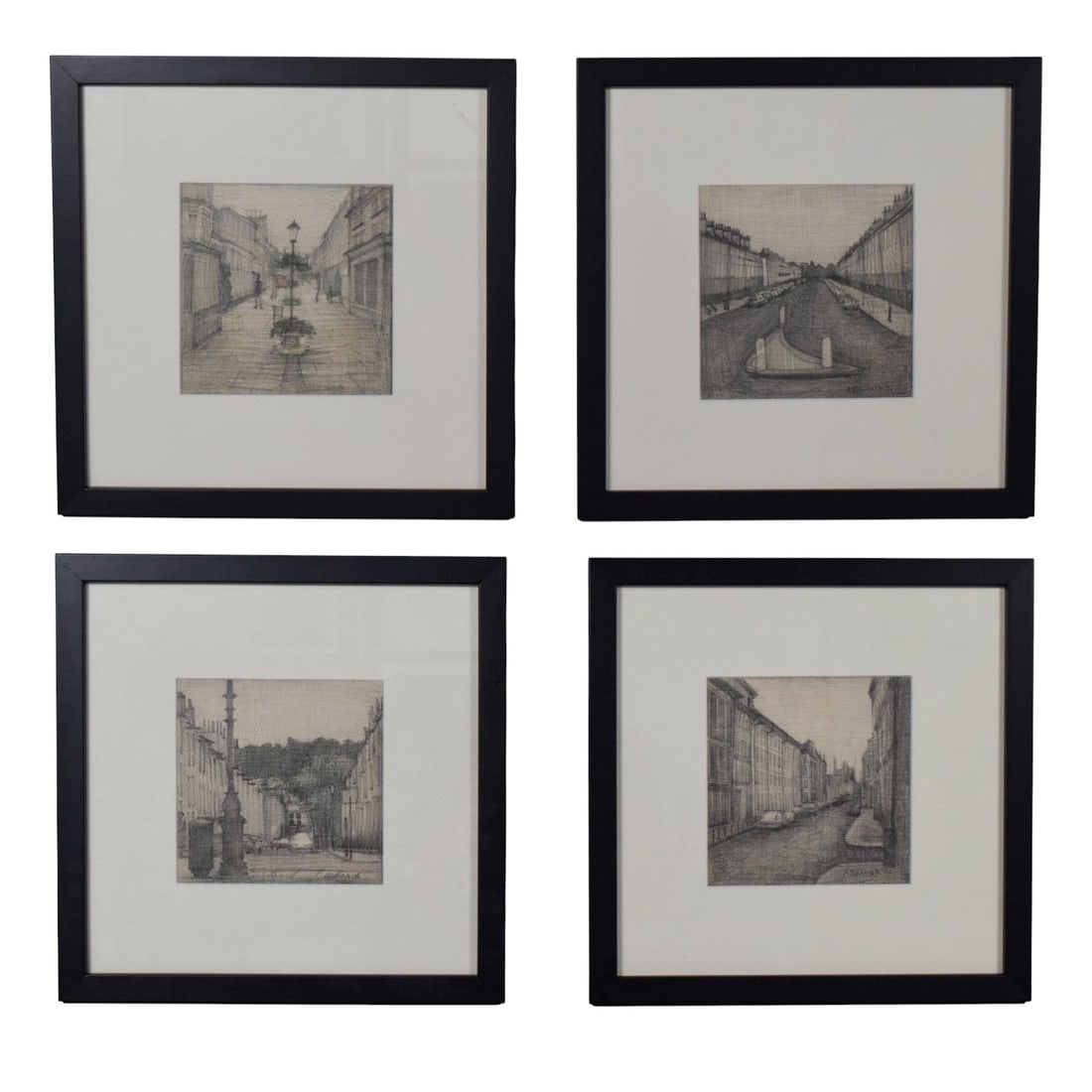 Anastasia Alexandrin Set of Four Urban Street Scene Drawings (1 of 11)